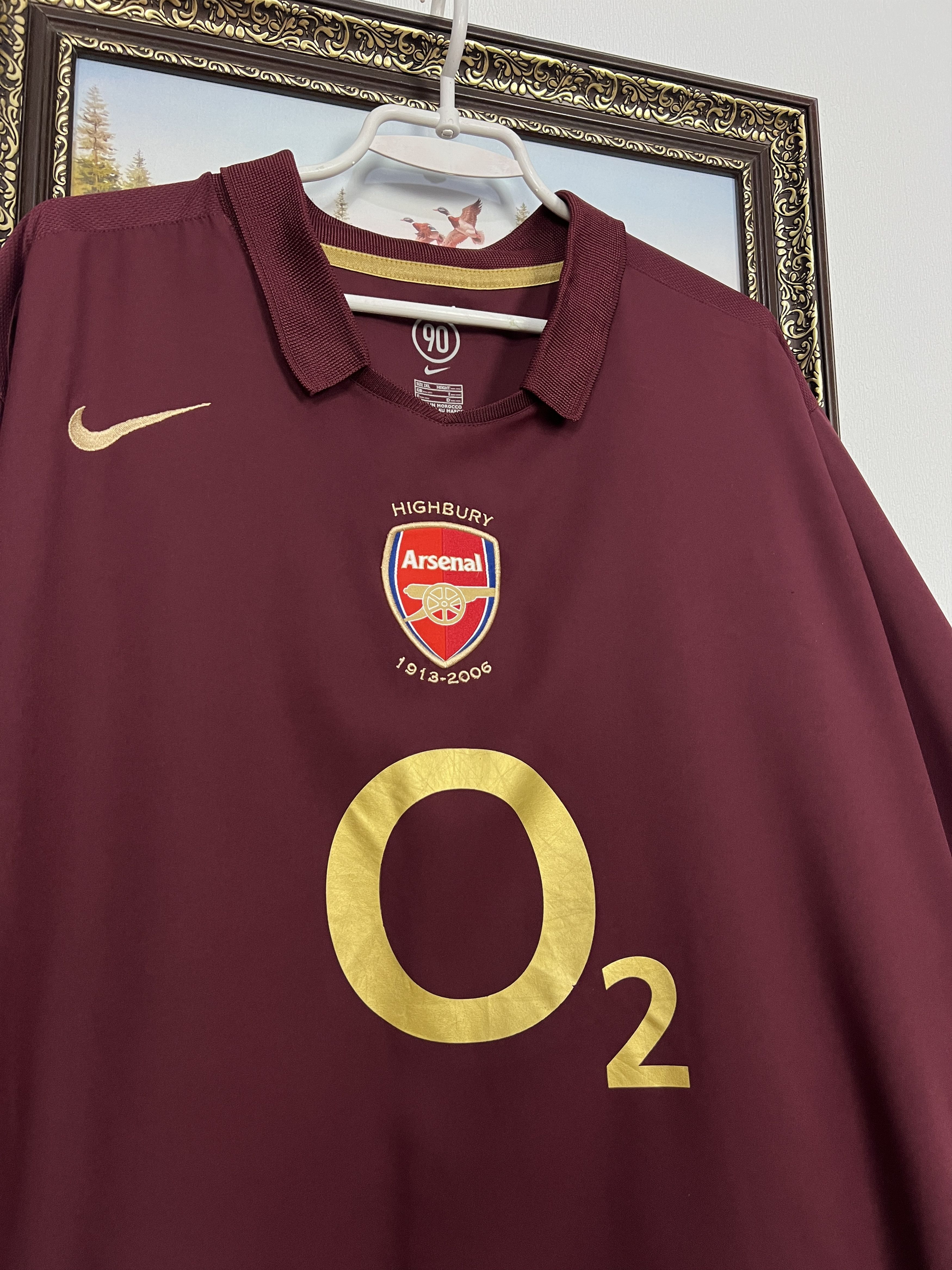 Nike Arsenal football shirt Soccer Jersey Trikot Highbury 3XL Size US XXL / EU 58 / 5 - 3 Thumbnail