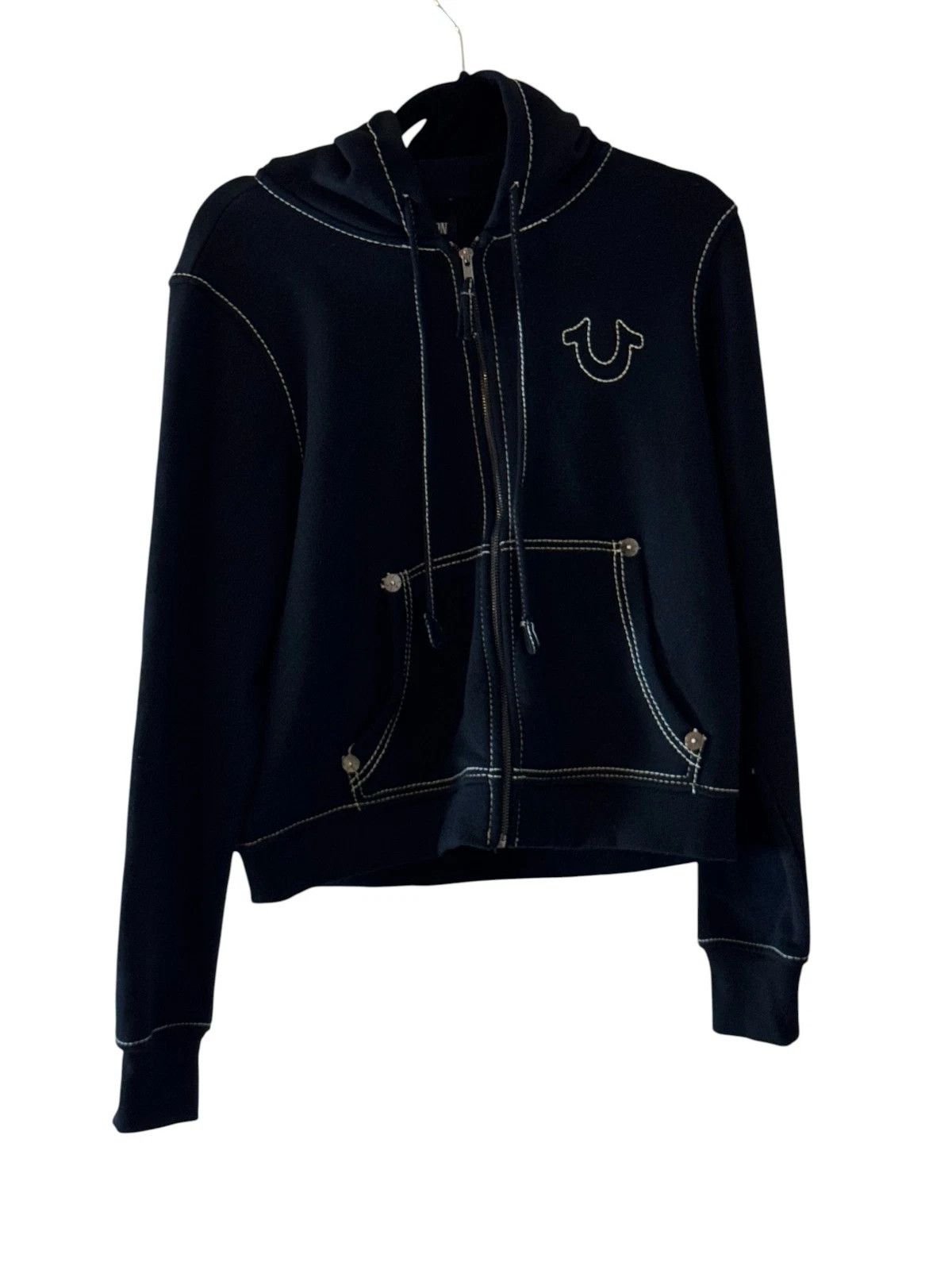 True Religion True Religion Big T Zip Hoodie Black XL Buddha NWT Size XL / US 12-14 / IT 48-50 - 1 Thumbnail