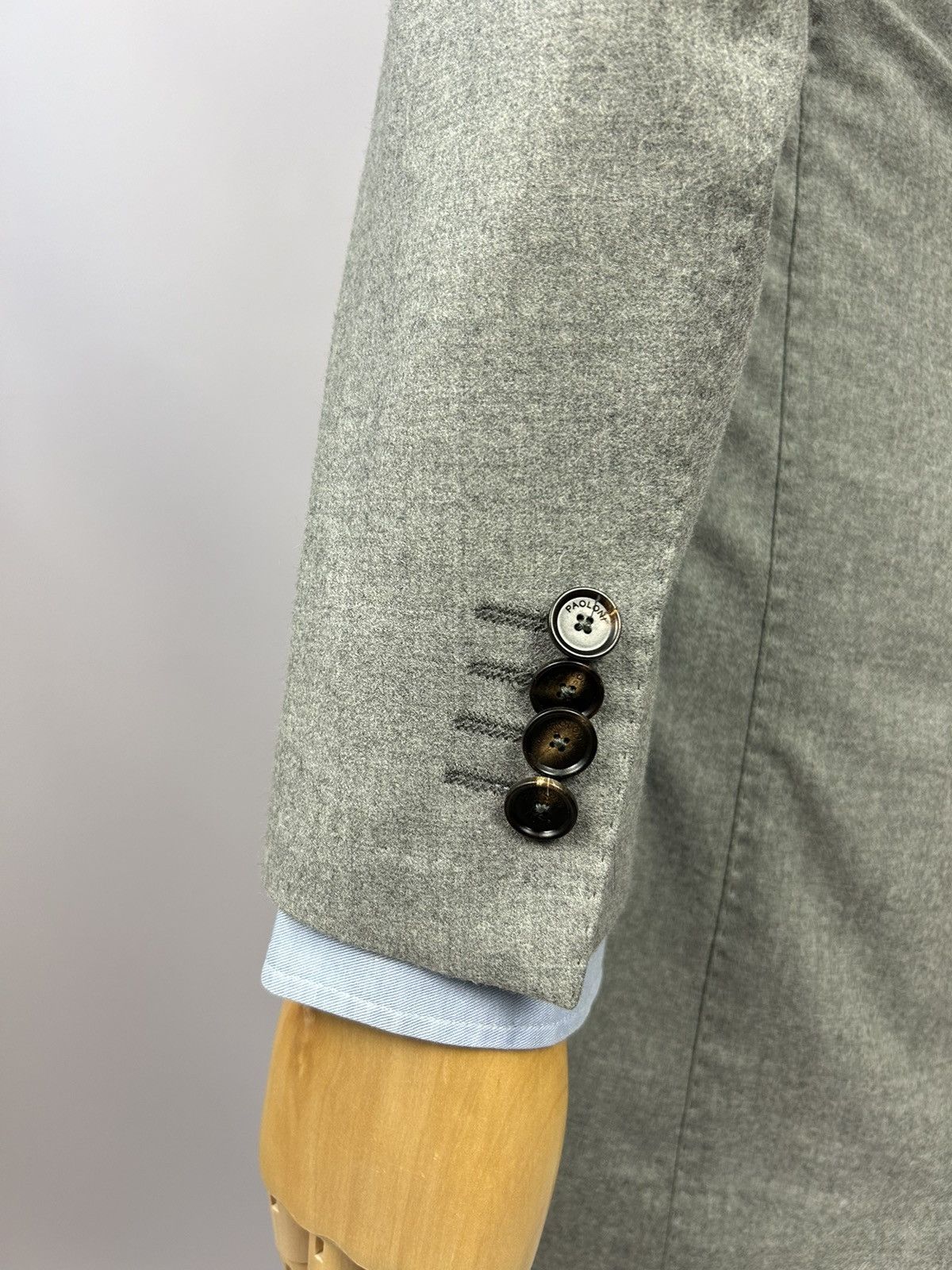 Designer × Paoloni Paoloni Quarantotto Double Breasted Wool Unlined Blazer EU46 Size 36R - 9 Thumbnail