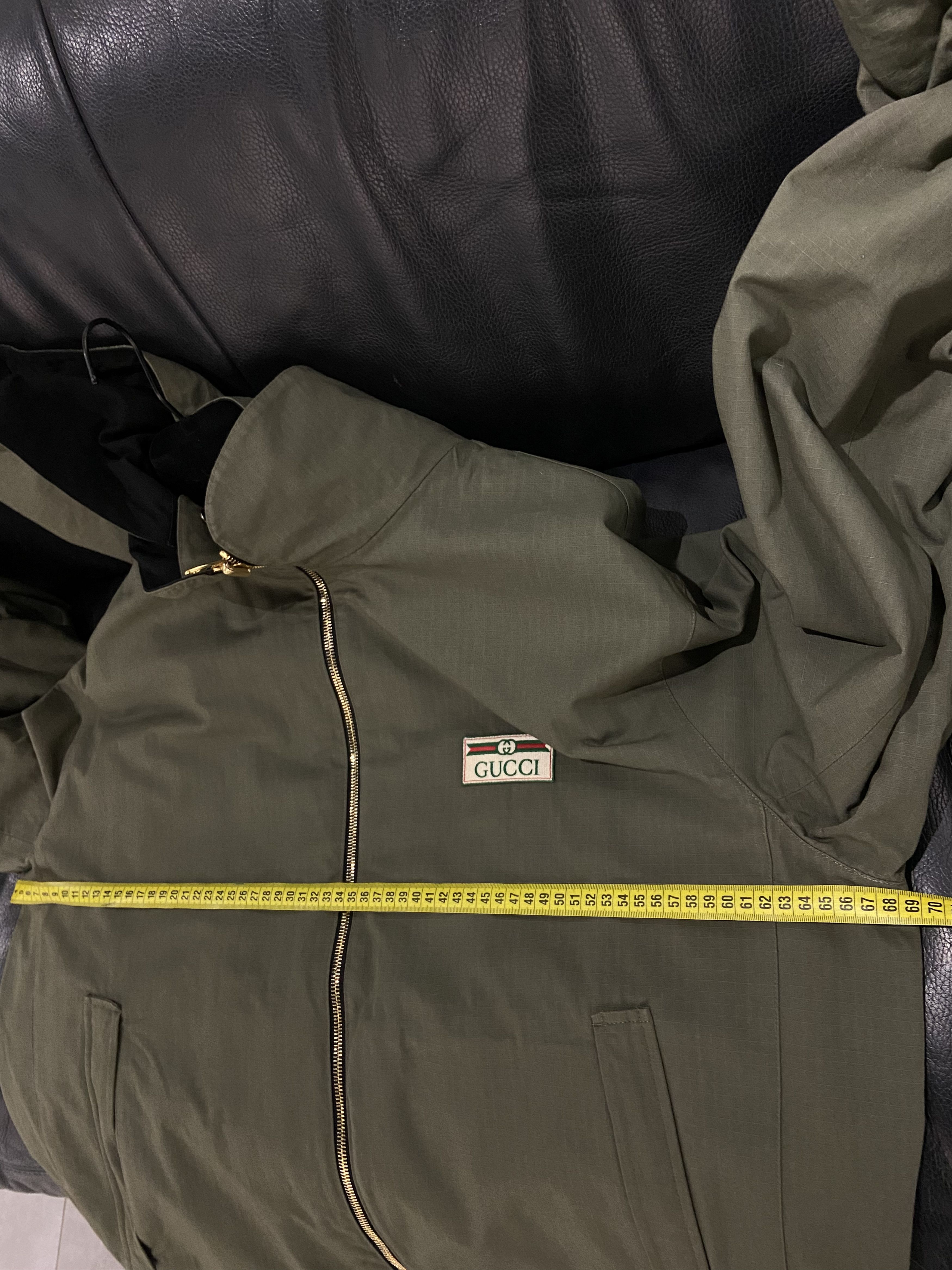 Gucci Gucci Reversible Web Stripe Hooded Jacket Olive/Black Size US M / EU 48-50 / 2 - 24 Thumbnail