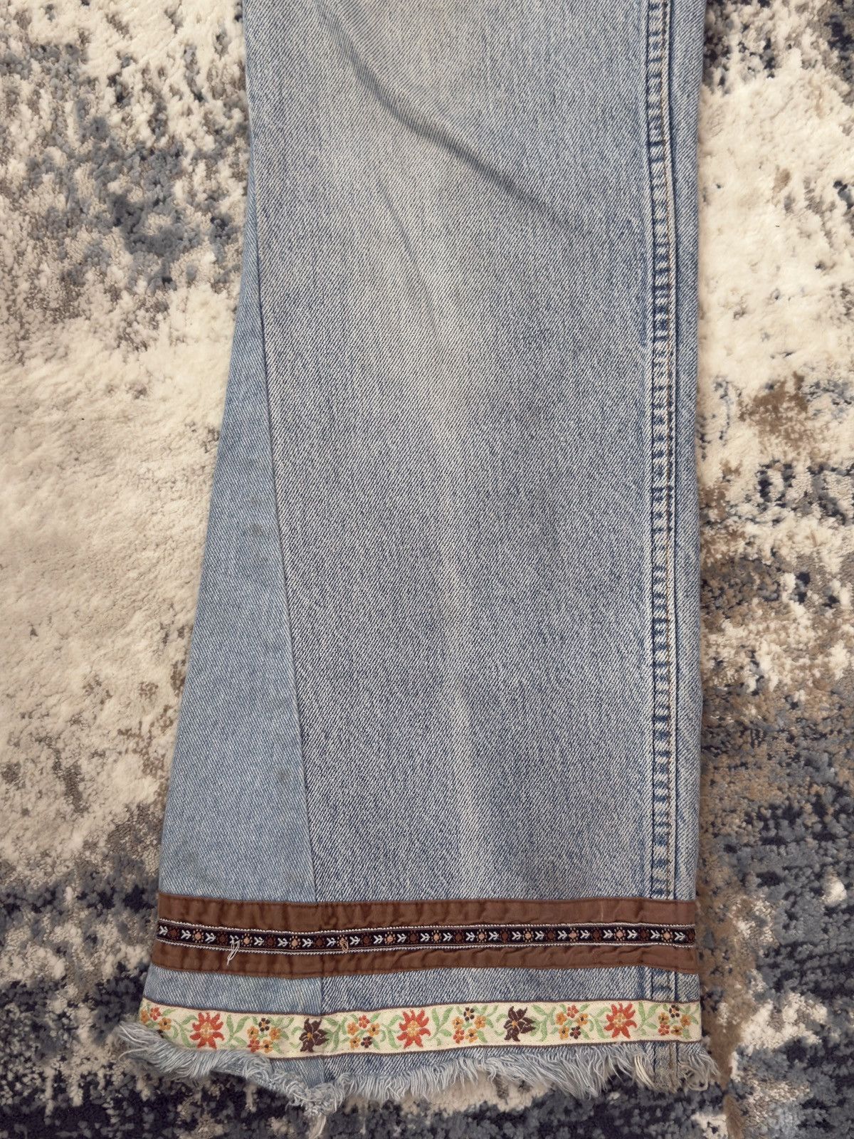 Levi's Vintage 1970 Levi Orange Tab Hippie Bell Bottoms Size US 31 - 2 Thumbnail