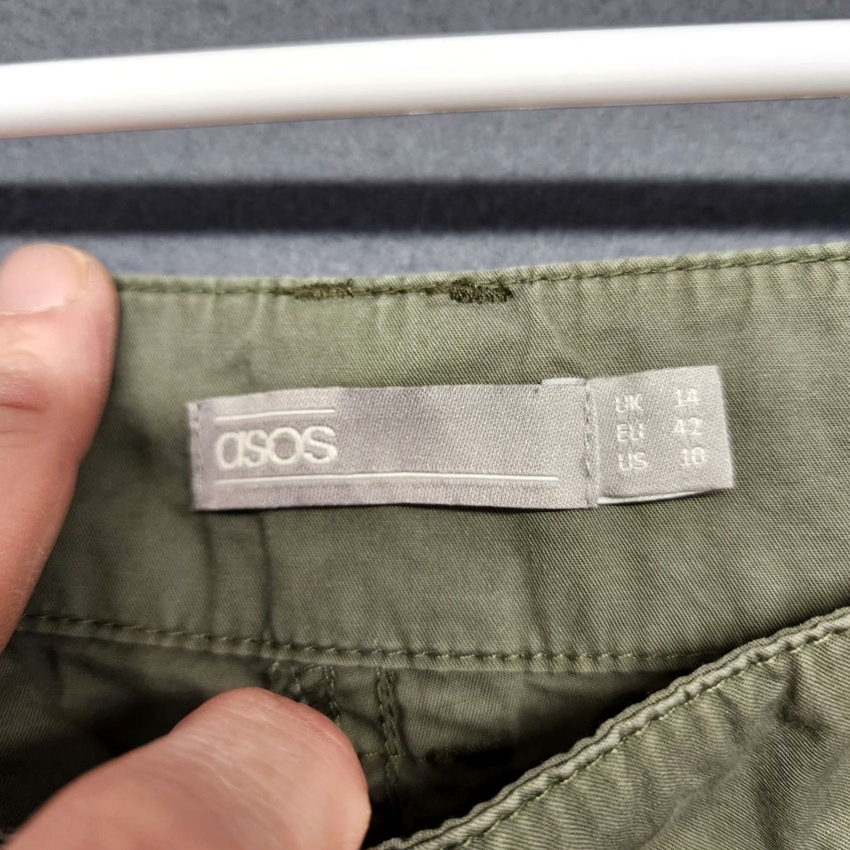 Asos ASOS Pants Womens Size 10 Green Utility Cargo Cotton Hiking Gorpcore Pants Womens 10 Green Cargo Cotton Hiking Gorpcore Mens? Size 32" / US 10 / IT 46 - 3 Thumbnail