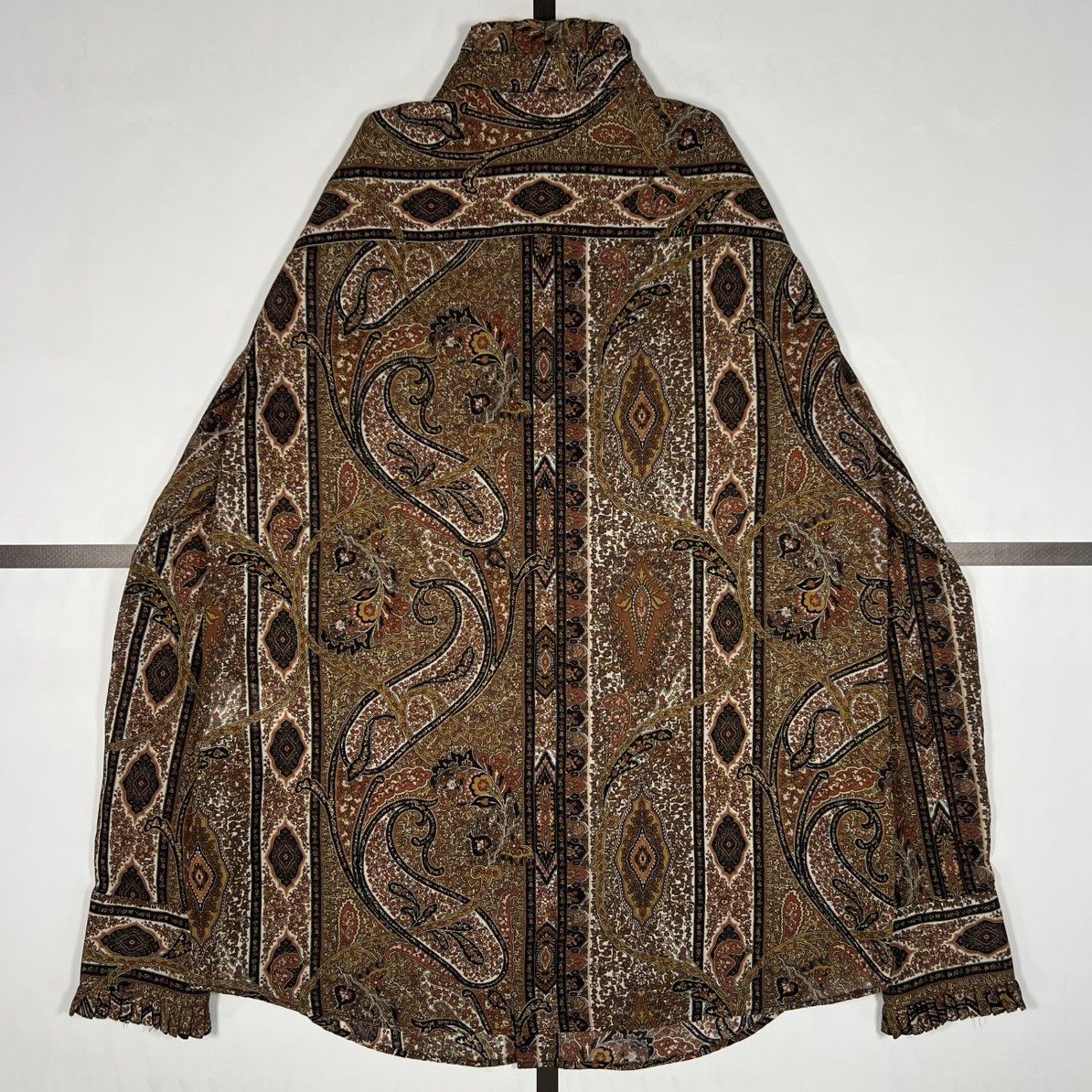 Celine |[ SS20 Celine Paisley Wool-Blend Blouse ]| Size US S / EU 44-46 / 1 - 7 Thumbnail