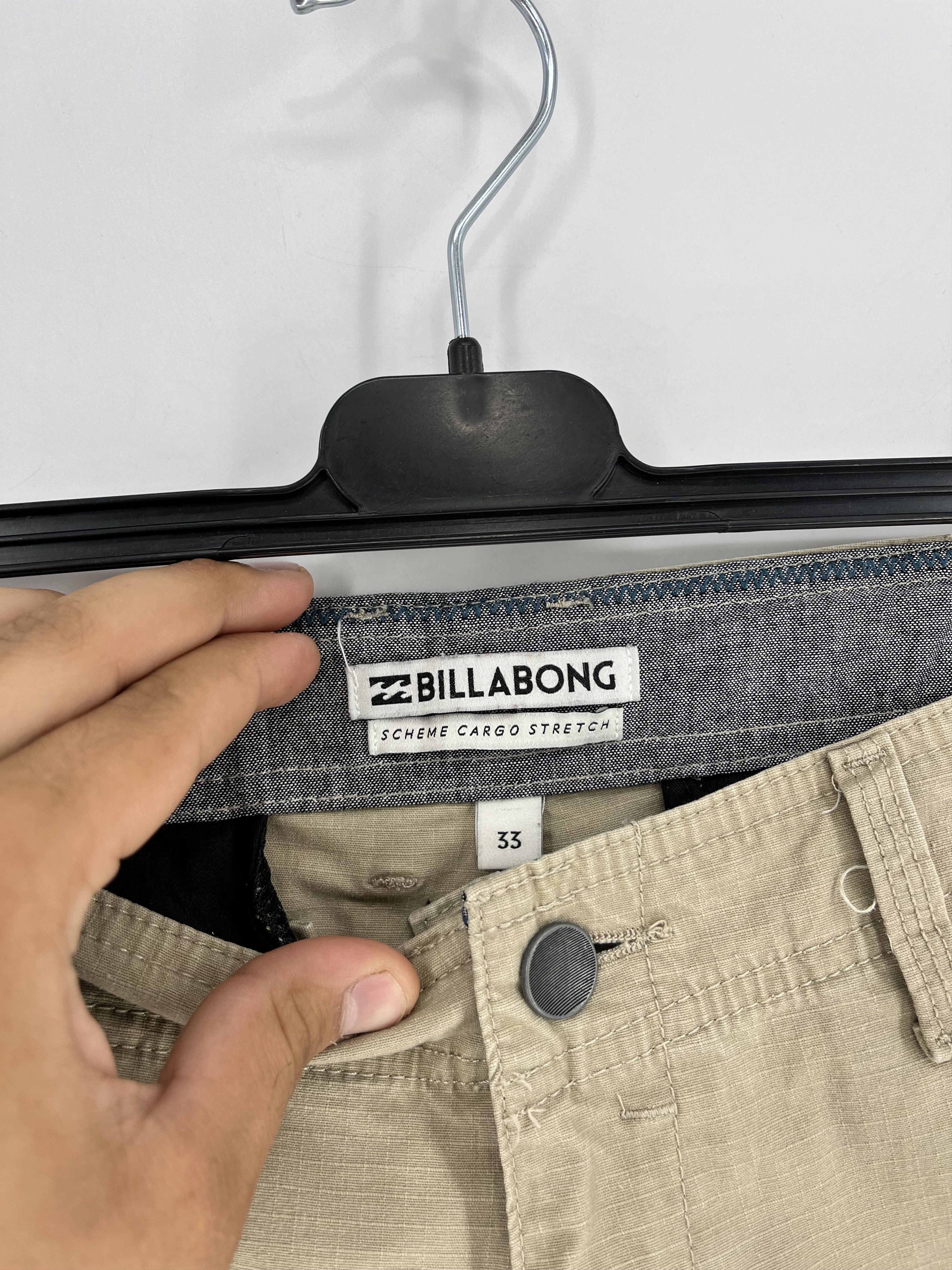 Billabong × Vintage Crazy Vintage Y2K Billabong Cargo Shorts Baggy Skater Grunge Size US 33 - 4 Thumbnail