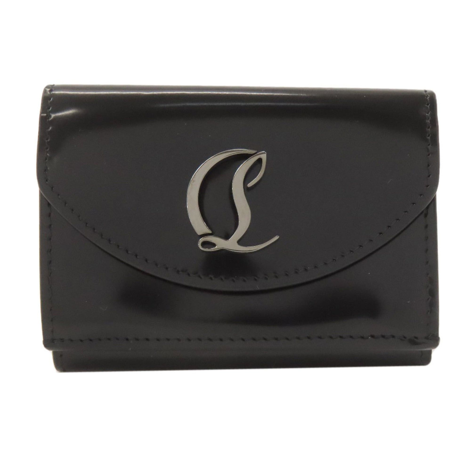 Christian Louboutin Christian Louboutin Compact Wallet, Tri-fold Bi-fold Patent Leather, Women's Size ONE SIZE - 1 Thumbnail