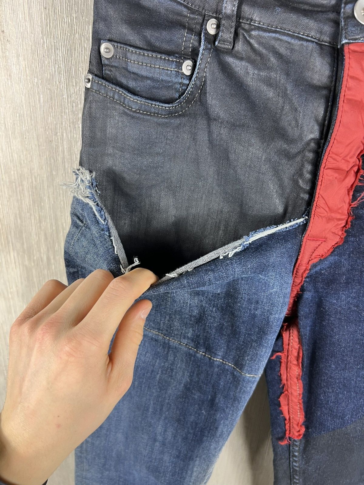 Rick Owens Rick Owens drkshdw tyrone cut waxed distressed jeans pants Size 26" / US 2 / IT 38 - 9 Thumbnail