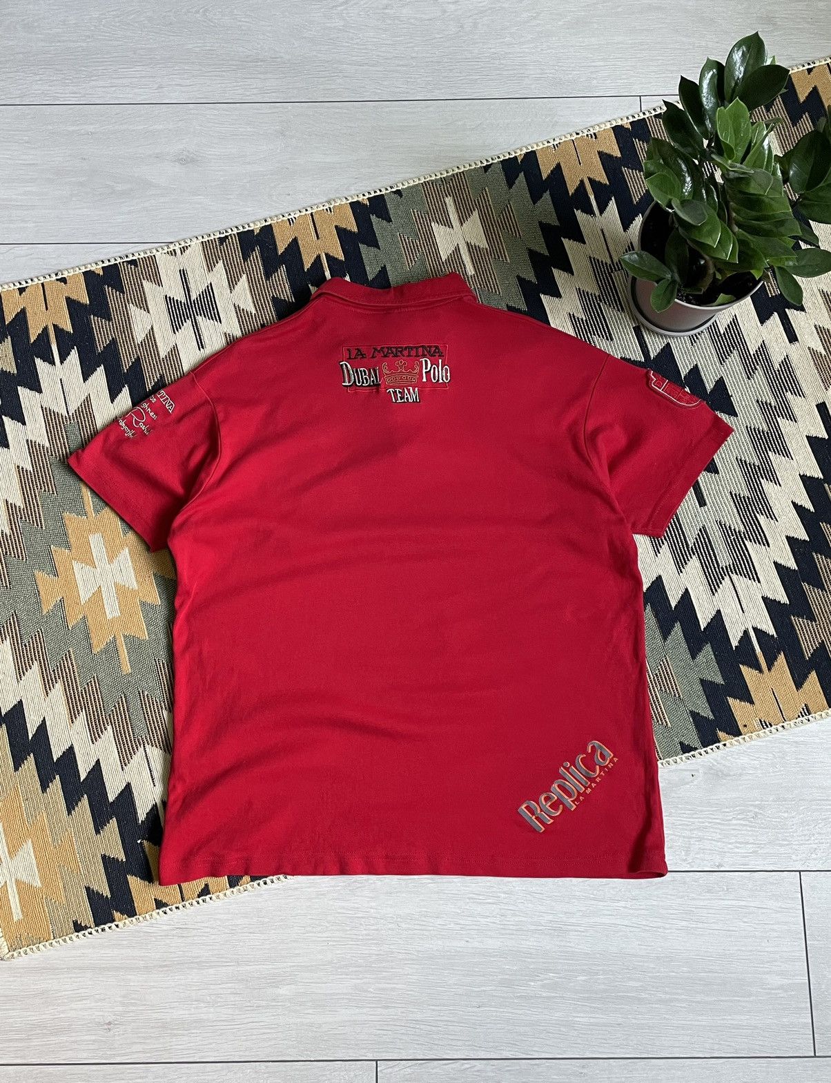Other Vintage La Martina Dubai Polo Chief Kief Logo T-shirt Size US L / EU 52-54 / 3 - 11 Thumbnail