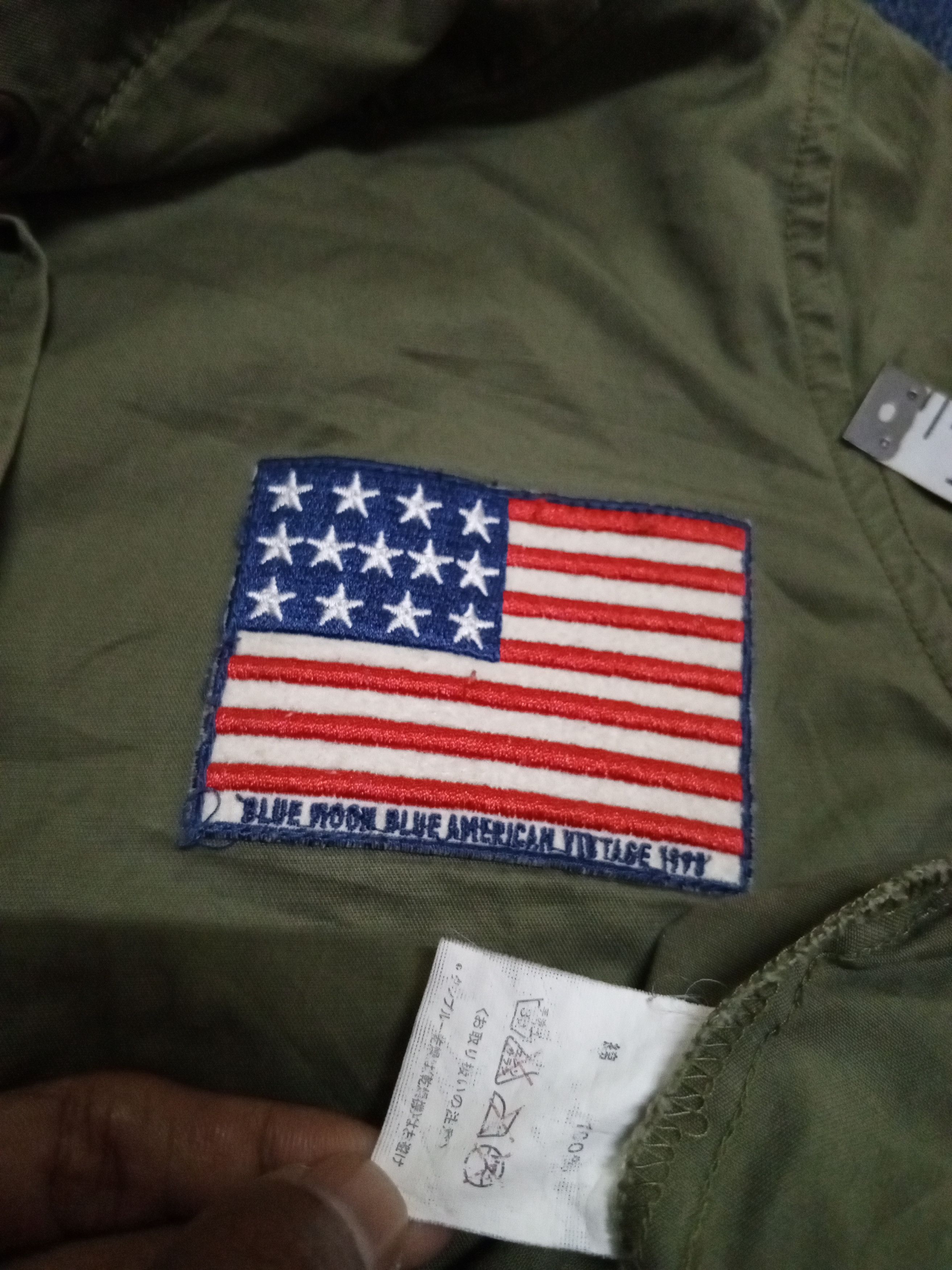 If Only Was True BLUE MOON BLUE AMRICAN VTG 1998 MILITARY Size US M / EU 48-50 / 2 - 12 Thumbnail