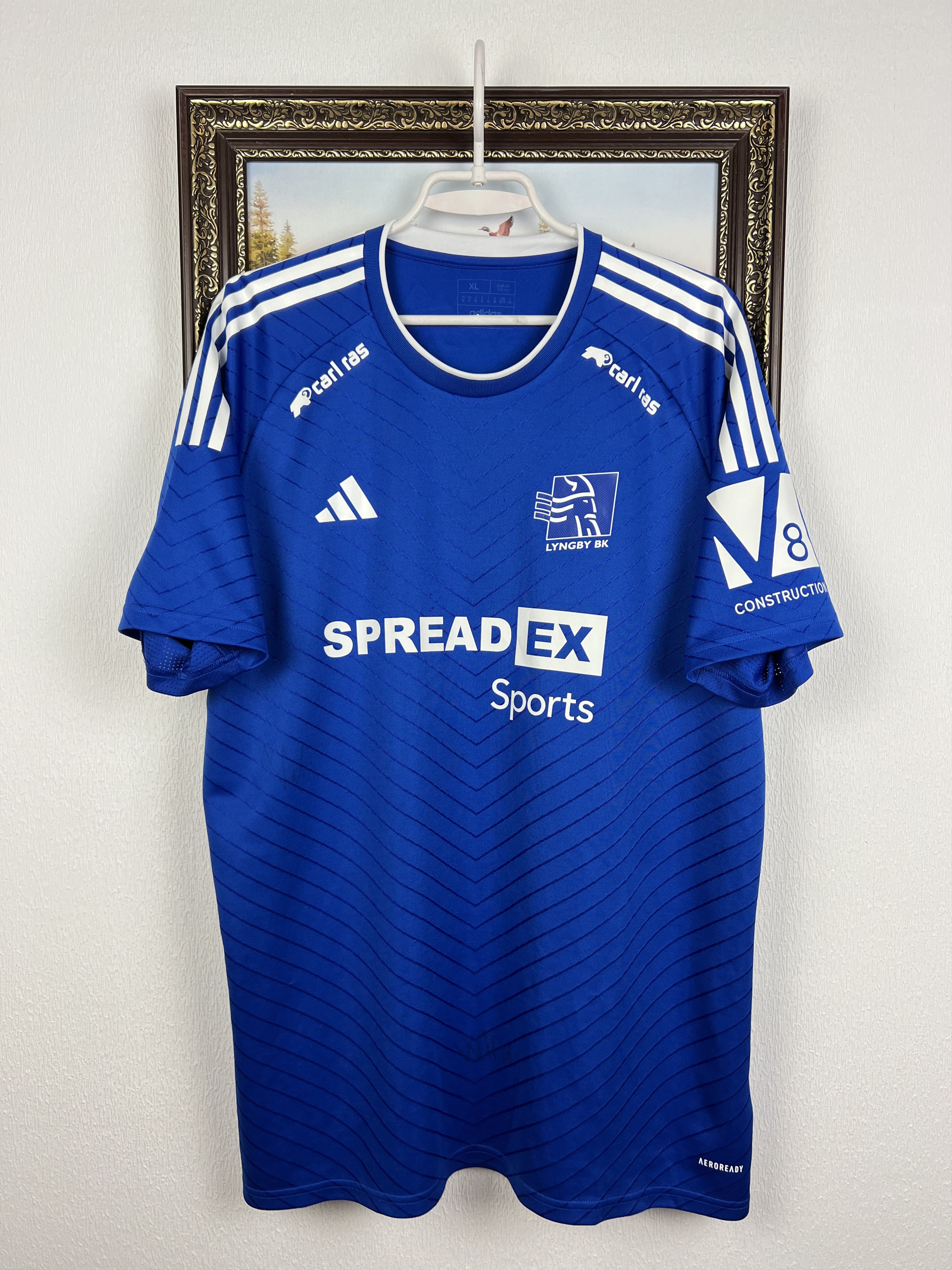 Adidas Lyngby BK Home football shirt 2023 Soccer Jersey Trikot Size US XL / EU 56 / 4 - 1 Thumbnail