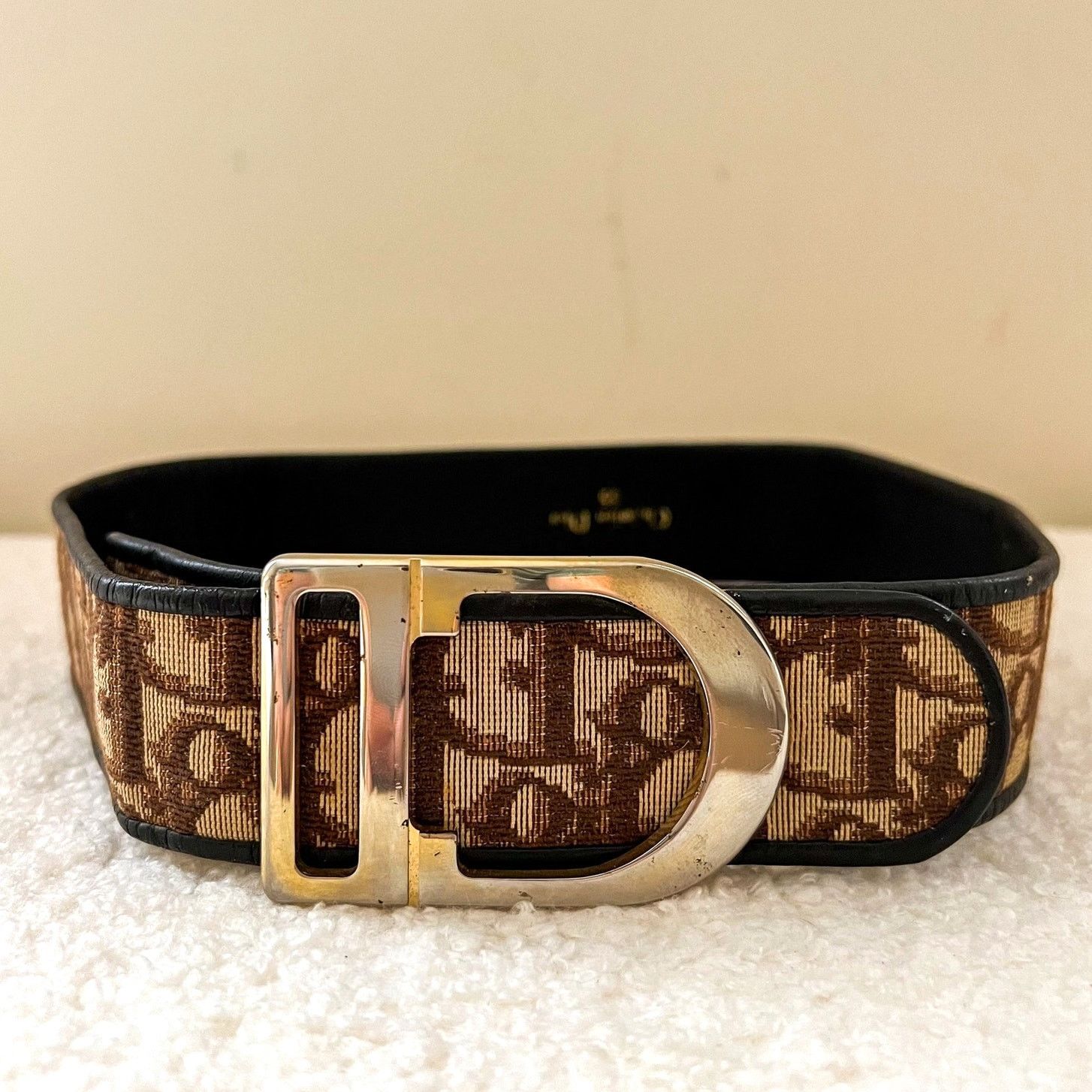 Dior Vintage Dior Oblique Monogram Trotter Women's Belt Size ONE SIZE - 1 Thumbnail