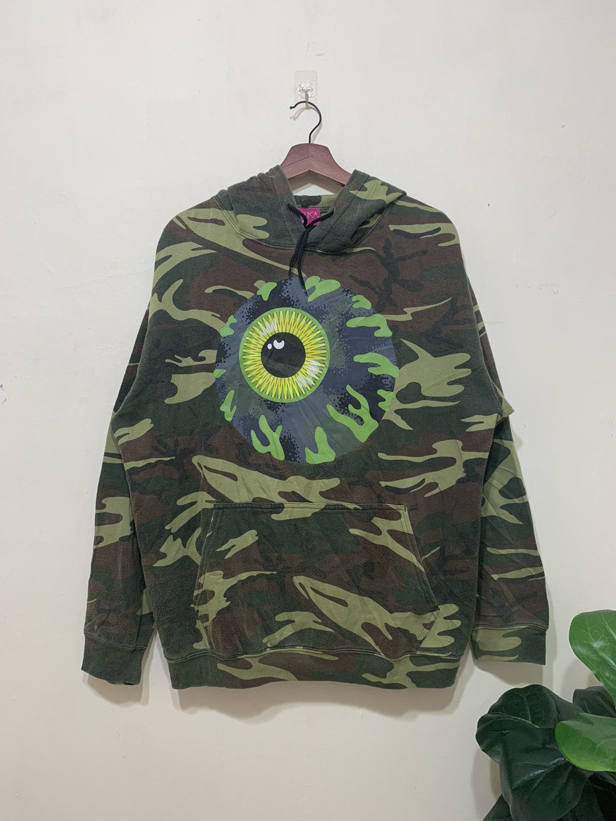 image of Evil Eye Mishka Hoodie in Green, Men's (Size XL)