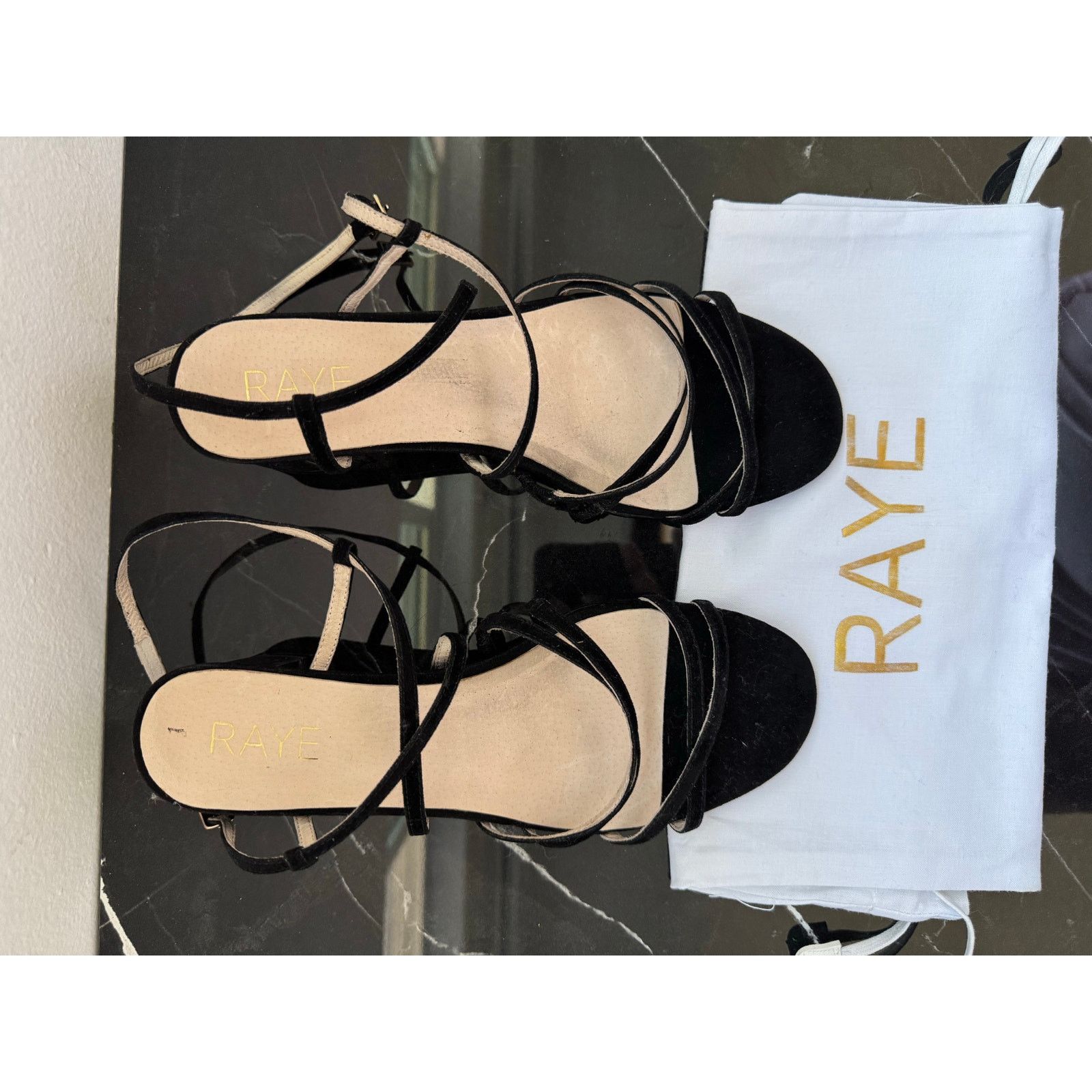 Other Raye Black Strappy Block Sandals Size US 8 / IT 38 - 10 Thumbnail