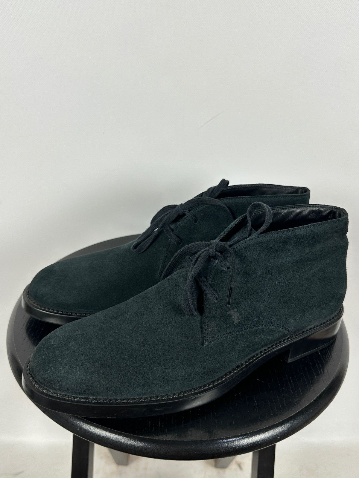 Tod's Tod’s Blue Suede Ankle Desert Lace Up Boots Size US 9.5 / EU 42-43 - 2 Thumbnail