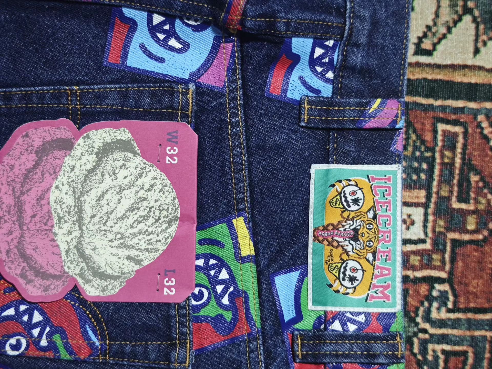 Billionaire Boys Club Billionaire Boys Club Flying Dog Jeans Size US 34 / EU 50 - 6 Thumbnail