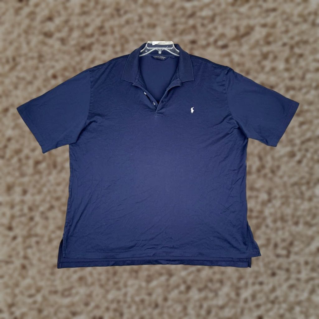 Ralph Lauren VINTAGE Ralph Lauren Polo Golf Shirt Men 2XL Blue 100% Cotton Polo Shirt Mens XL 2XL Classic Polo Golf Shirt Blue Polo Ralph Lauren Mens Shirt Size US XXL / EU 58 / 5 - 1 Thumbnail