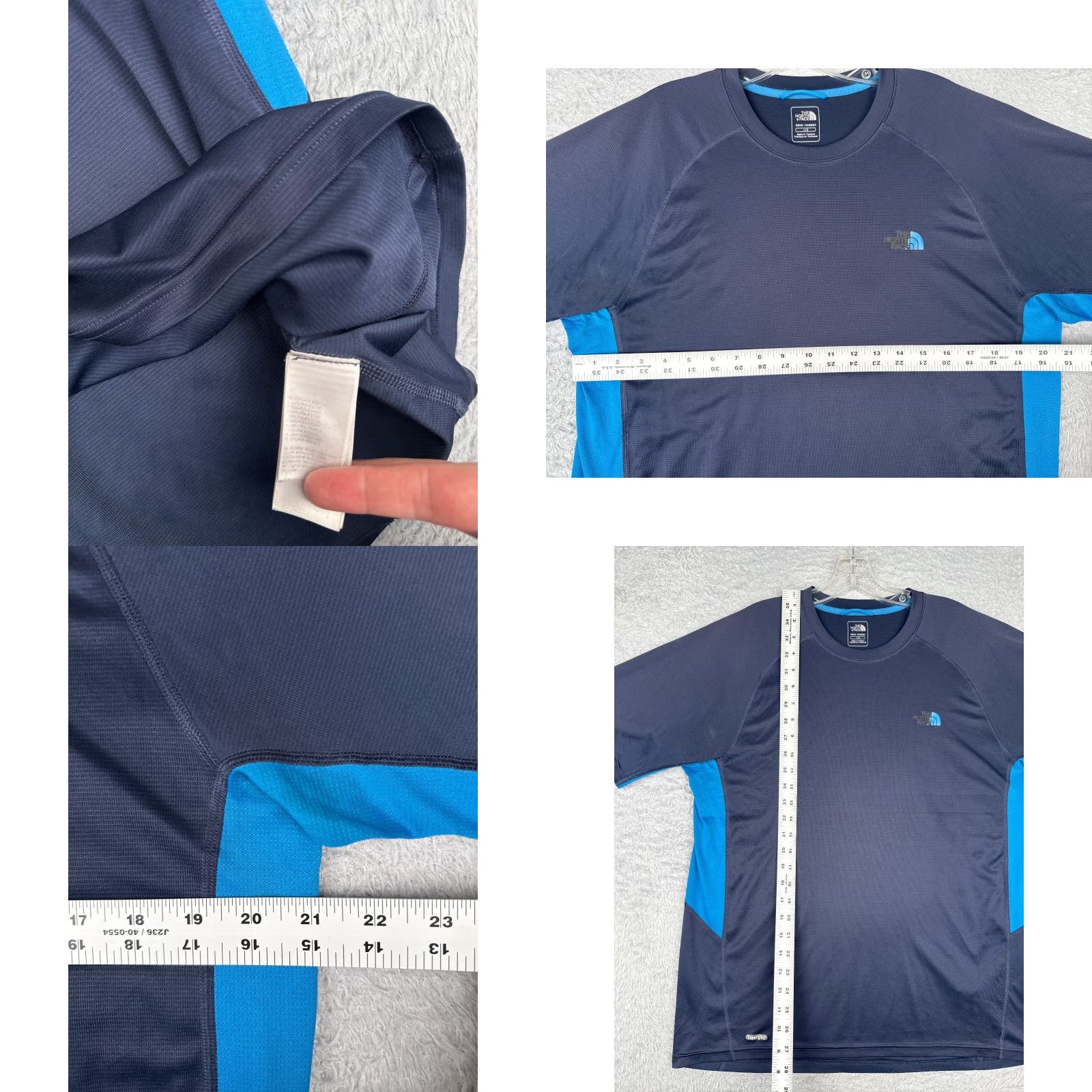 The North Face The North Face Shirt Men Large Blue Short Sleeve Vaporwick 100% Polyester READ Size US L / EU 52-54 / 3 - 8 Thumbnail