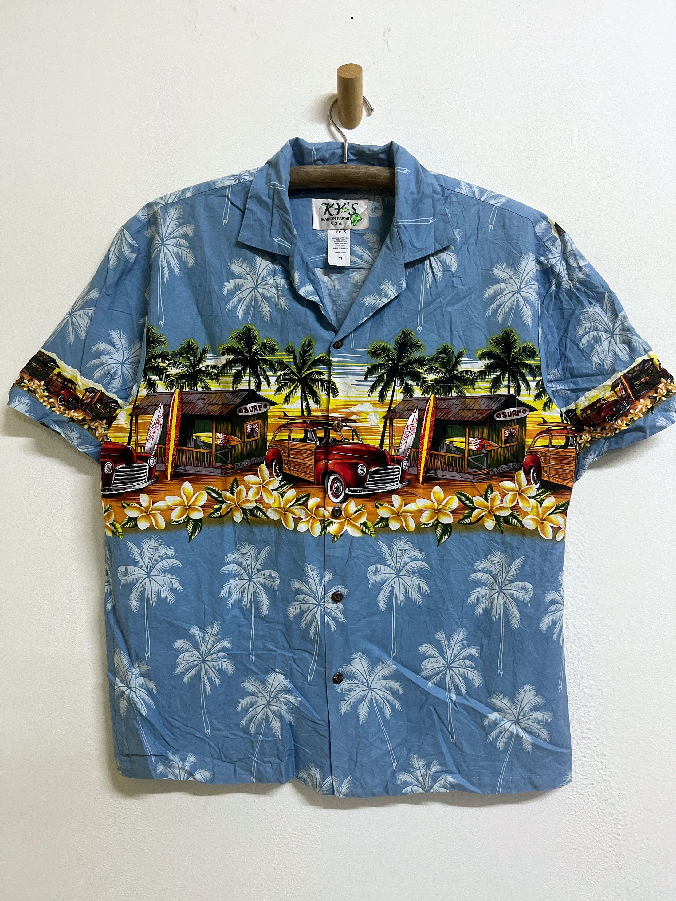 Individualized Shirts Vintage KY'S Hawaii American Surfing Old Car Automobile Size US M / EU 48-50 / 2 - 1 Thumbnail