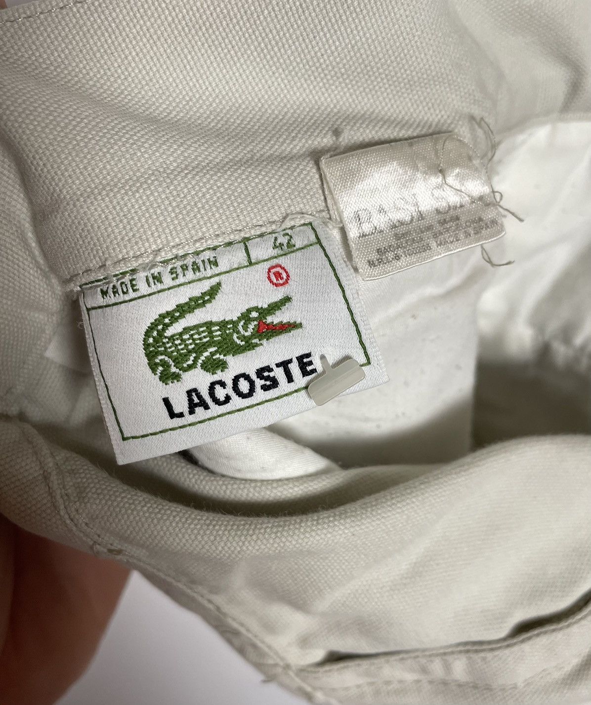 Lacoste Lacoste Vintage Metal Logo Cargo Shorts Size US 32 / EU 48 - 10 Thumbnail