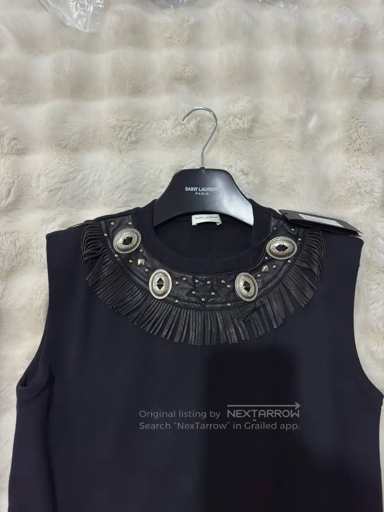 Saint Laurent Paris Saint Laurent Paris Original Sheepskin Fringe Metal Vest S Size US S / EU 44-46 / 1 - 4 Thumbnail