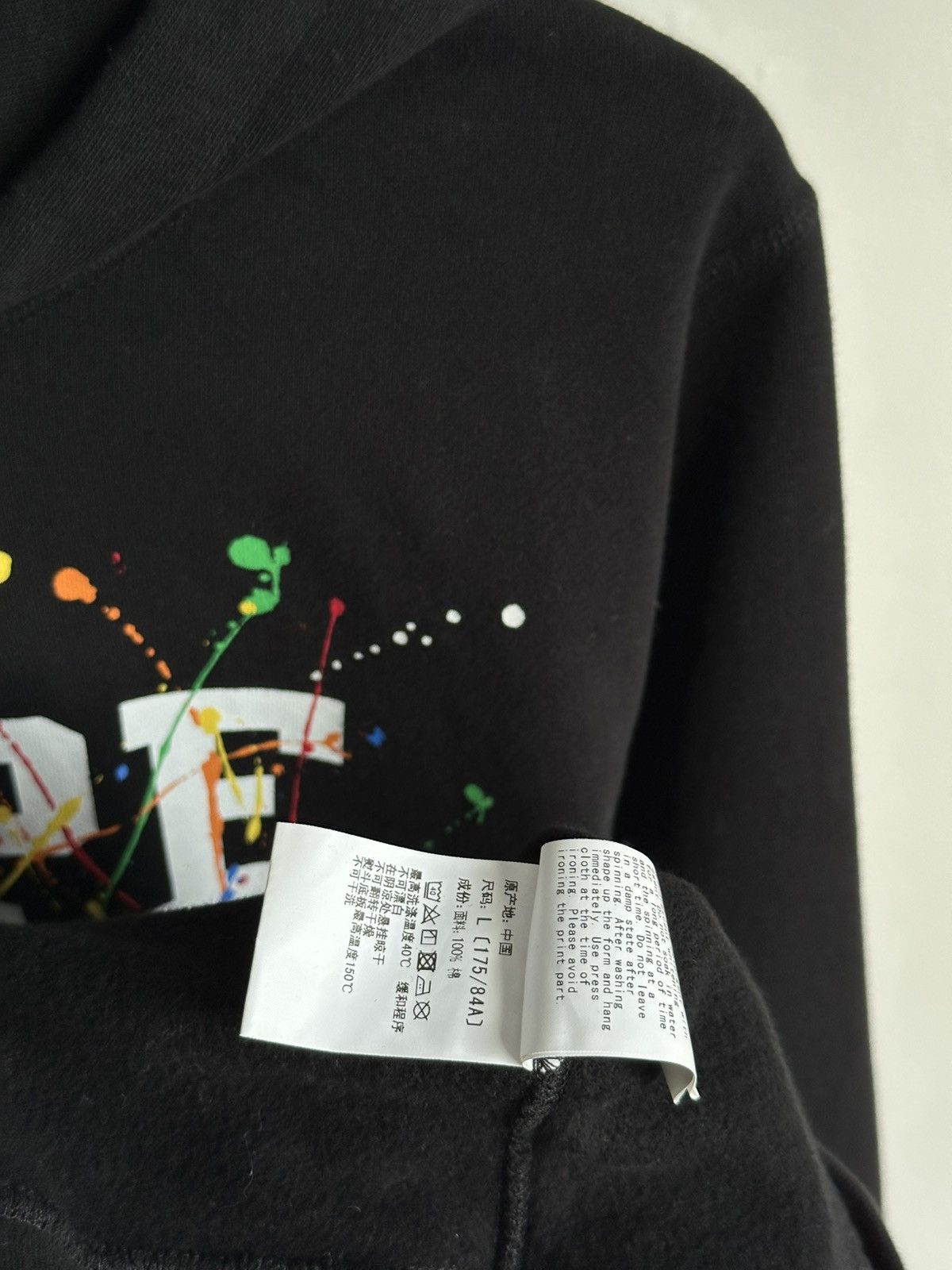 Bape Bape Paint Splatter Hoodie Black Size US L / EU 52-54 / 3 - 8 Thumbnail