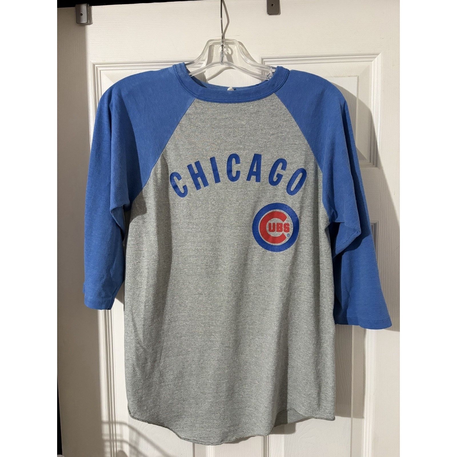 Logo 7 Vintage Logo 7 Chicago Cubs Raglan Shirt Sz M 3/4 Sleeve MLB Size US M / EU 48-50 / 2 - 1 Thumbnail