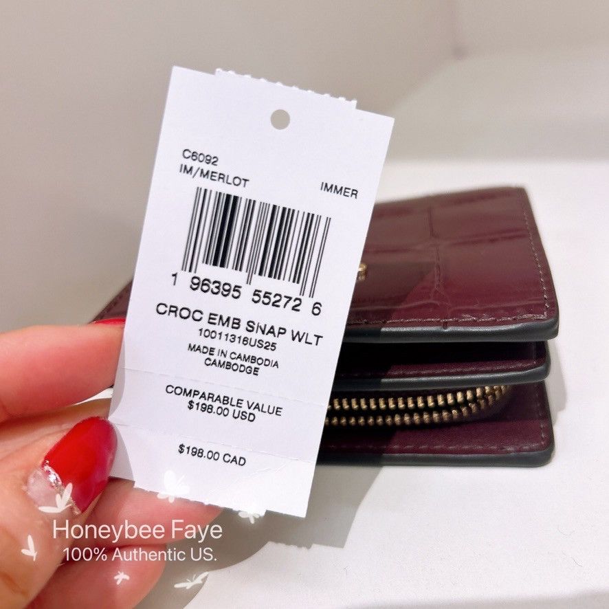 Coach Snap Wallet C6092 Size ONE SIZE - 5 Thumbnail