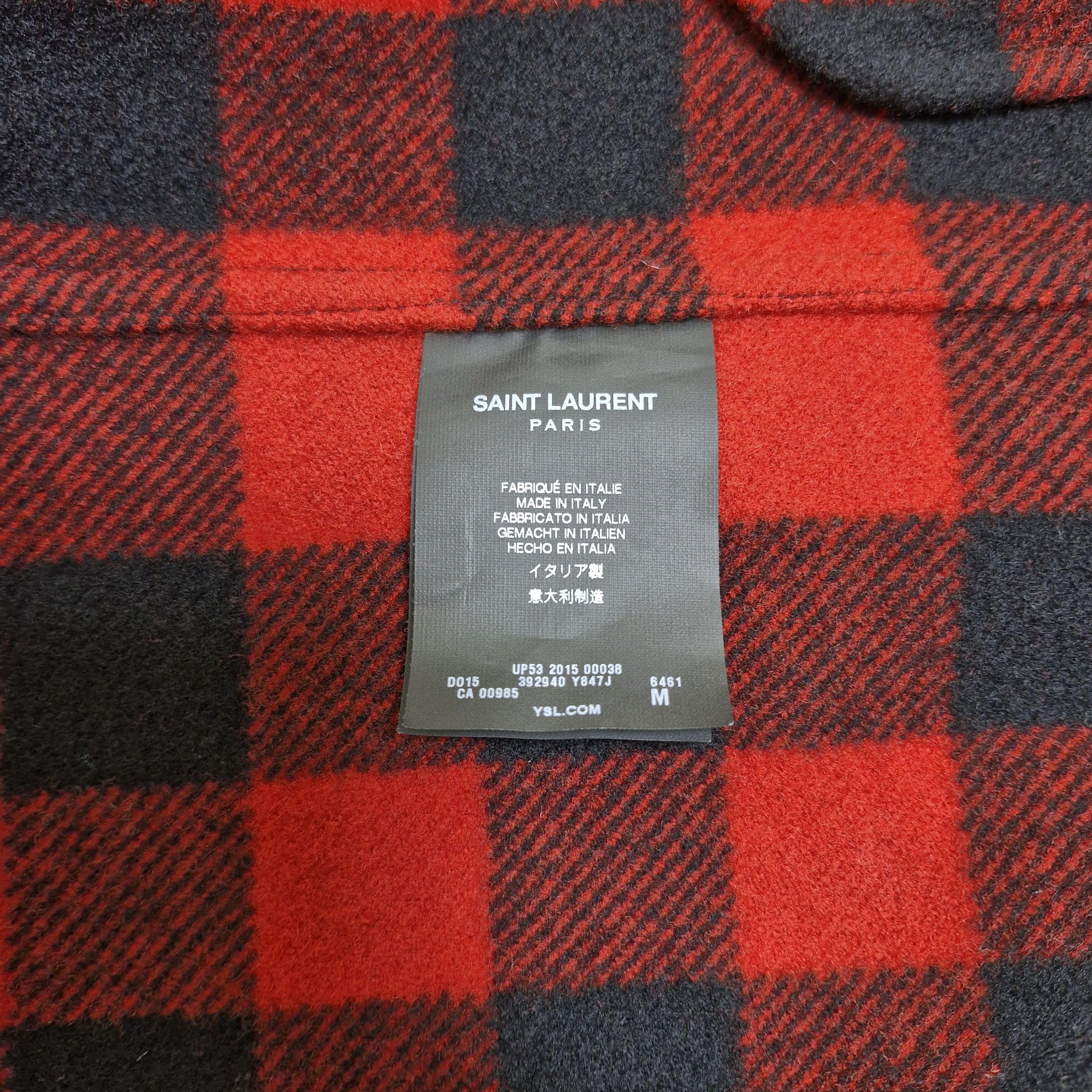 Saint Laurent Paris SLP SAINT LAURENT PARIS Tartan Wool Jacket Size US M / EU 48-50 / 2 - 7 Thumbnail