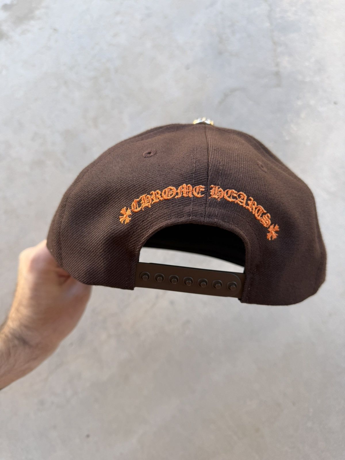 Chrome Hearts Chrome Hearts CH Logo Hat 6 Panel Brown Snapback New Size ONE SIZE - 5 Thumbnail