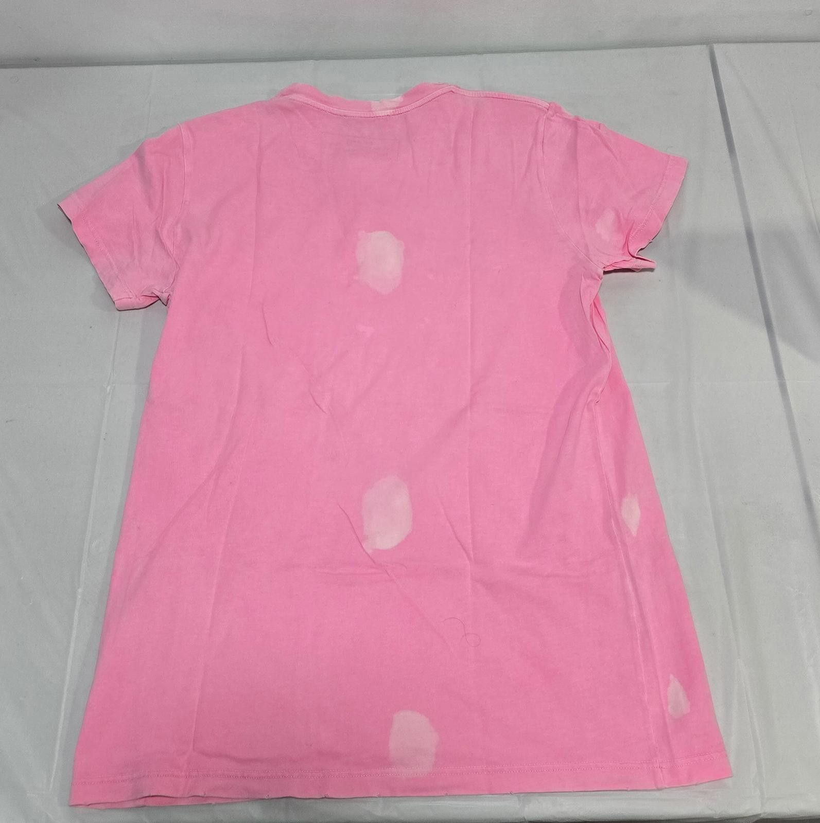 Balmain BALMAIN Paris Pink Distressed T-Shirt — SS2010 Collection Size US M / EU 48-50 / 2 - 5 Thumbnail