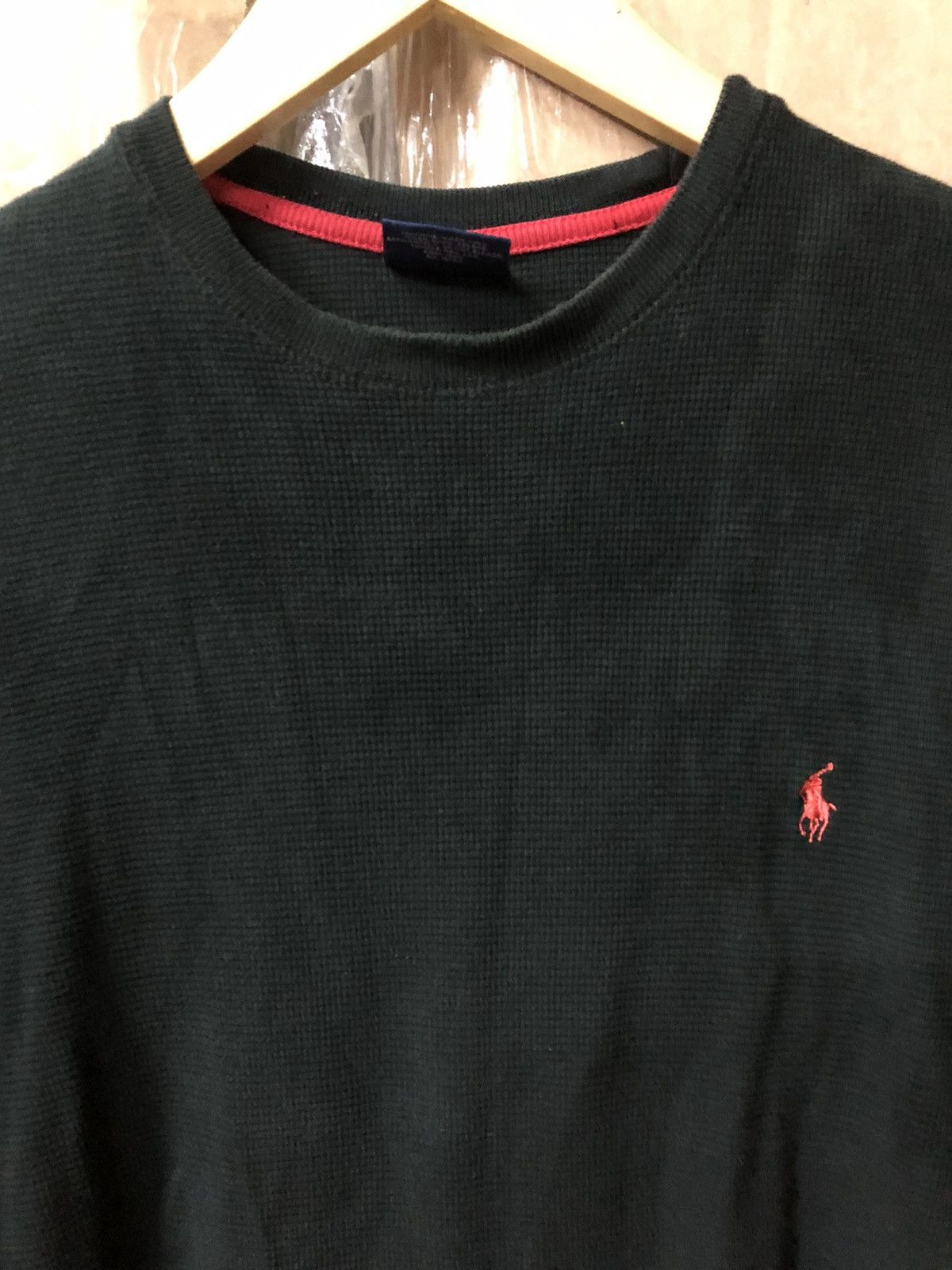 Polo Ralph Lauren × Vintage Polo Ralph Lauren Black Thermal Large Size US S / EU 44-46 / 1 - 2 Thumbnail