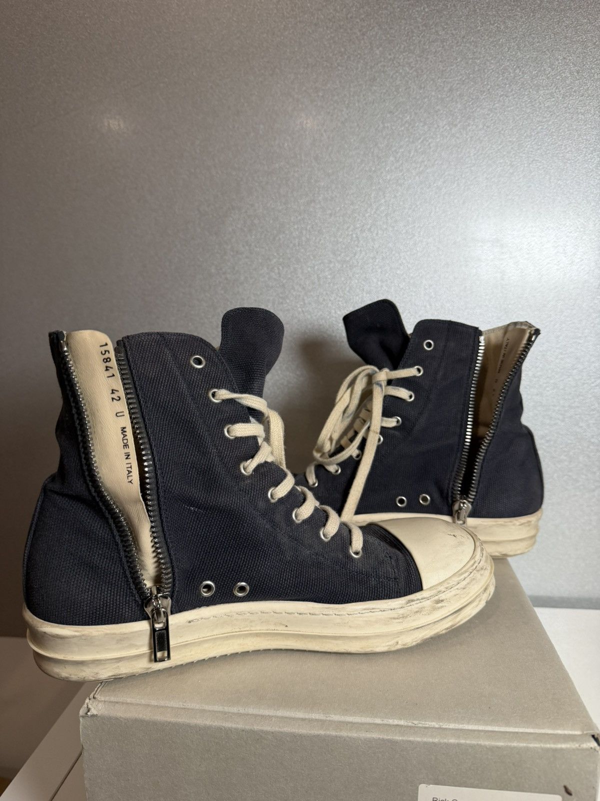 Rick Owens Rick Owens DRKSHDW Ramones Navy Size US 9 / EU 42 - 17 Thumbnail