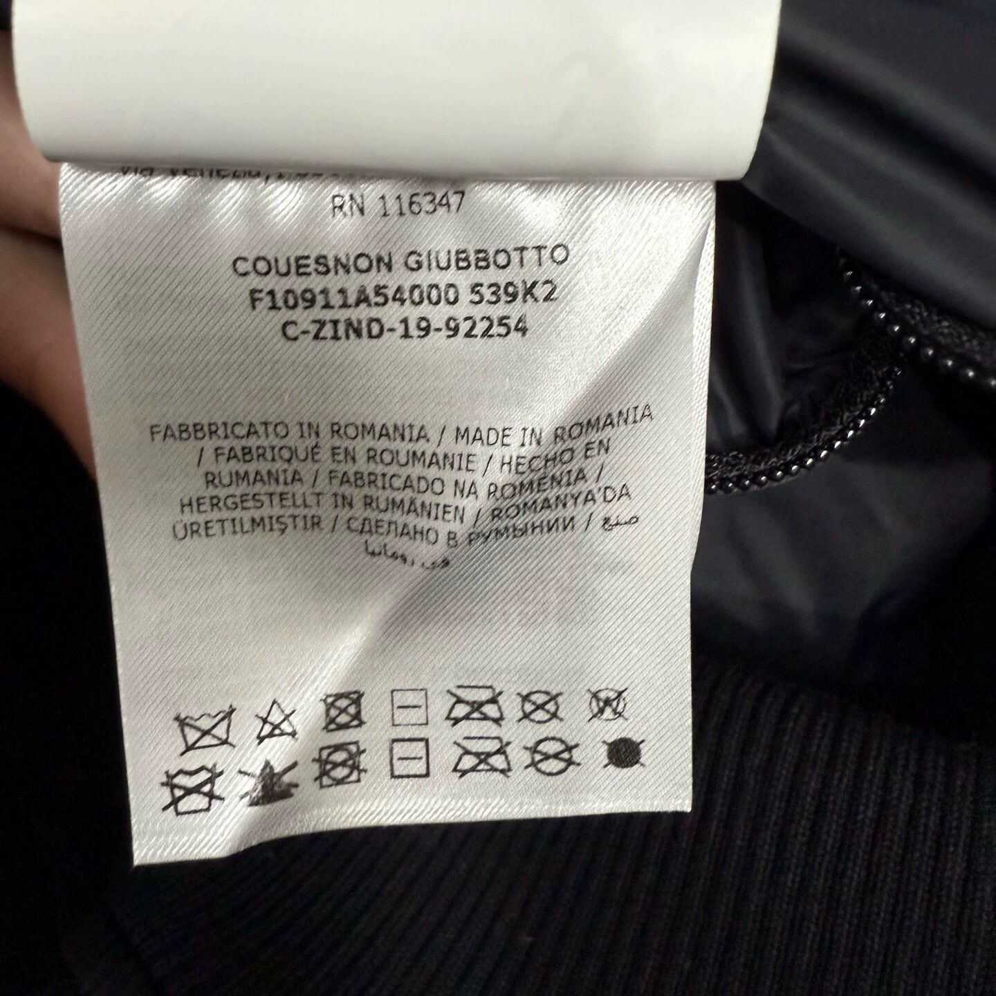 Moncler Moncler B&W Leather Embroidered Logo Flight Jkt 3 99N Size US L / EU 52-54 / 3 - 4 Thumbnail