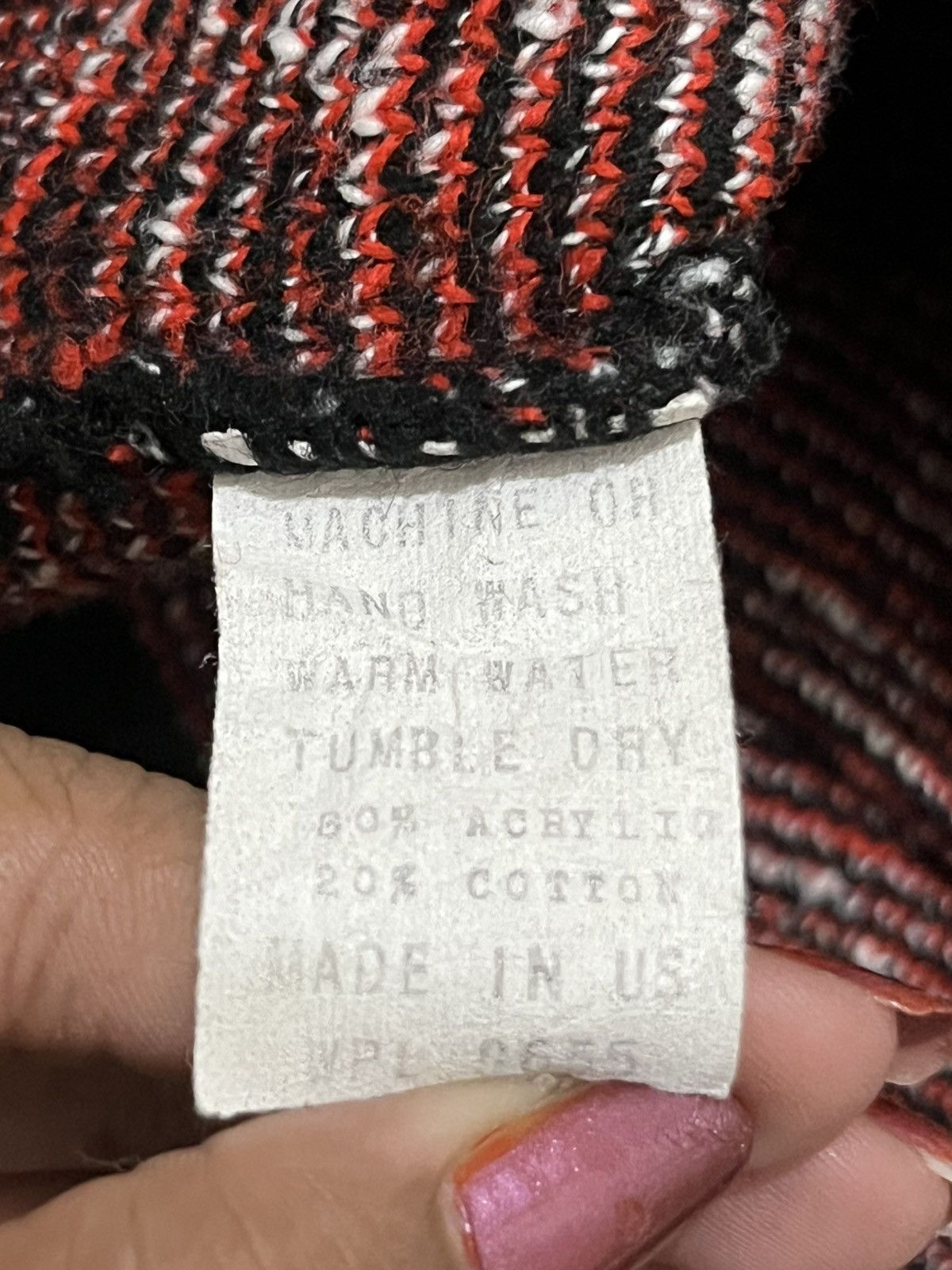 Other Vintage 90s Teasers Flame Pattern Knit Sweater Made In USA Size US L / EU 52-54 / 3 - 5 Thumbnail