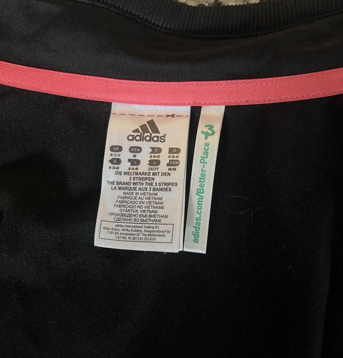Adidas Adidas black and pink zip hoodie Size M / US 6-8 / IT 42-44 - 3 Thumbnail