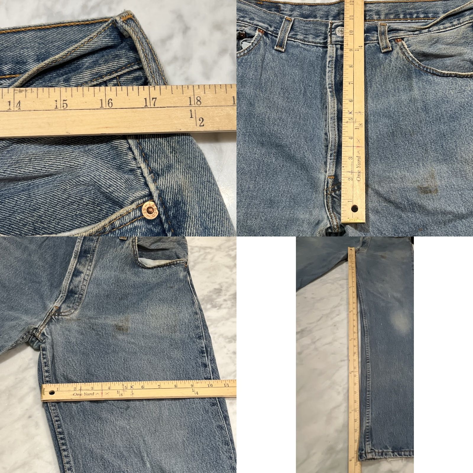 Levi's VINTAGE Levi's 501 Jeans Men 34x32 Button Fly Blue Cotton 5-Pocket Straight Size US 34 / EU 50 - 10 Thumbnail