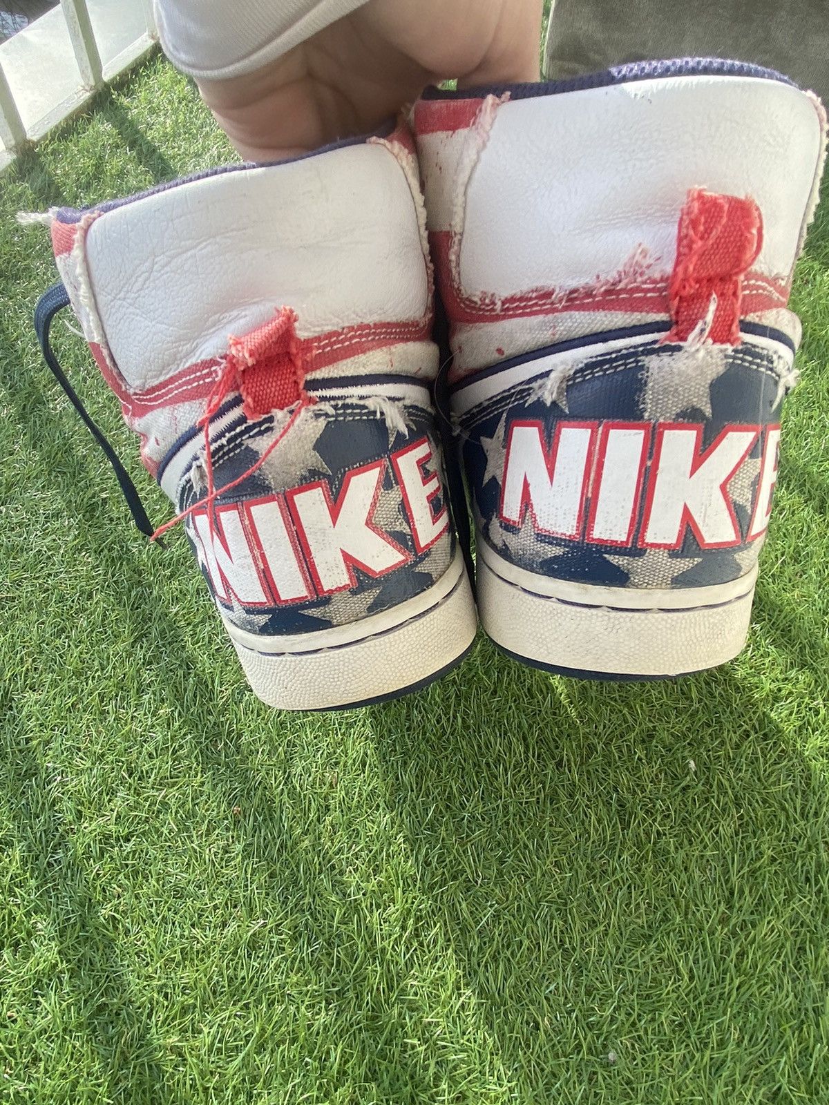 Nike NIKE HIGH TOP Sneaker TERMINATOR USA FLAG INDEPENDENCE DAY Size US 8.5 / EU 41-42 - 7 Thumbnail
