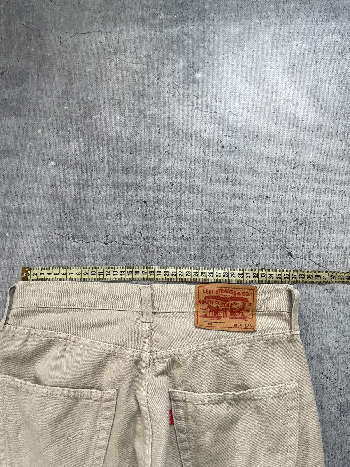 Vintage Vintage 80s Levi's 501 White Jeans Size US 32 / EU 48 - 7 Thumbnail