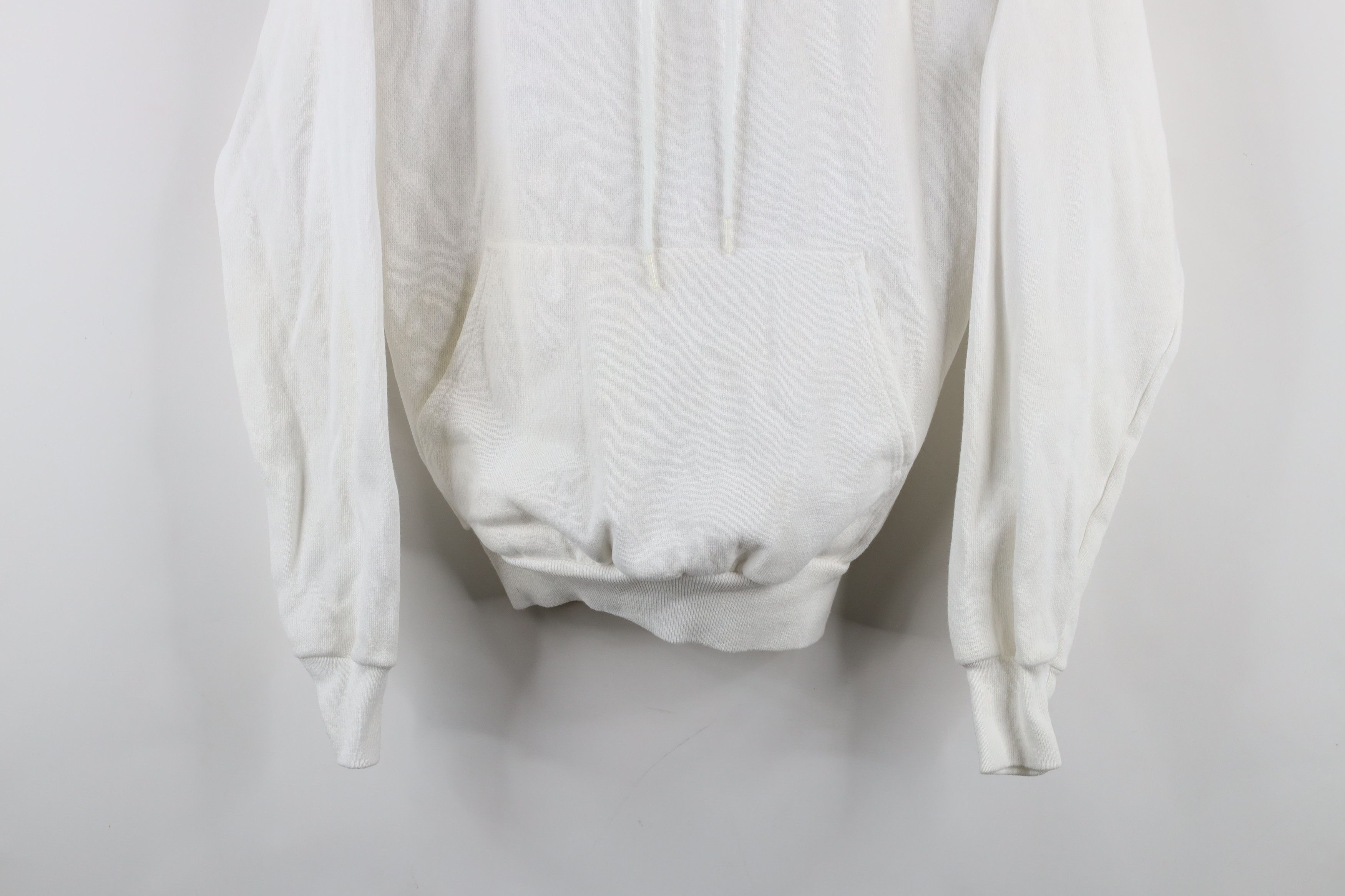 Hanes × Vintage Vintage 80s 90s Hanes Streetwear Hoodie Sweatshirt White USA Size US M / EU 48-50 / 2 - 3 Thumbnail