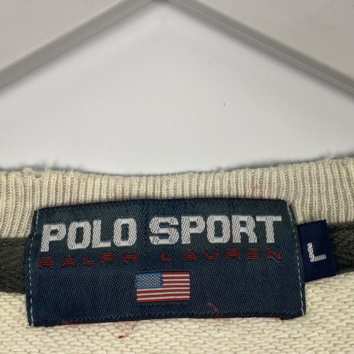 Other Vintage Polo Ralph Lauren Sweatshirt Crewneck Beige Size L Size US L / EU 52-54 / 3 - 7 Thumbnail