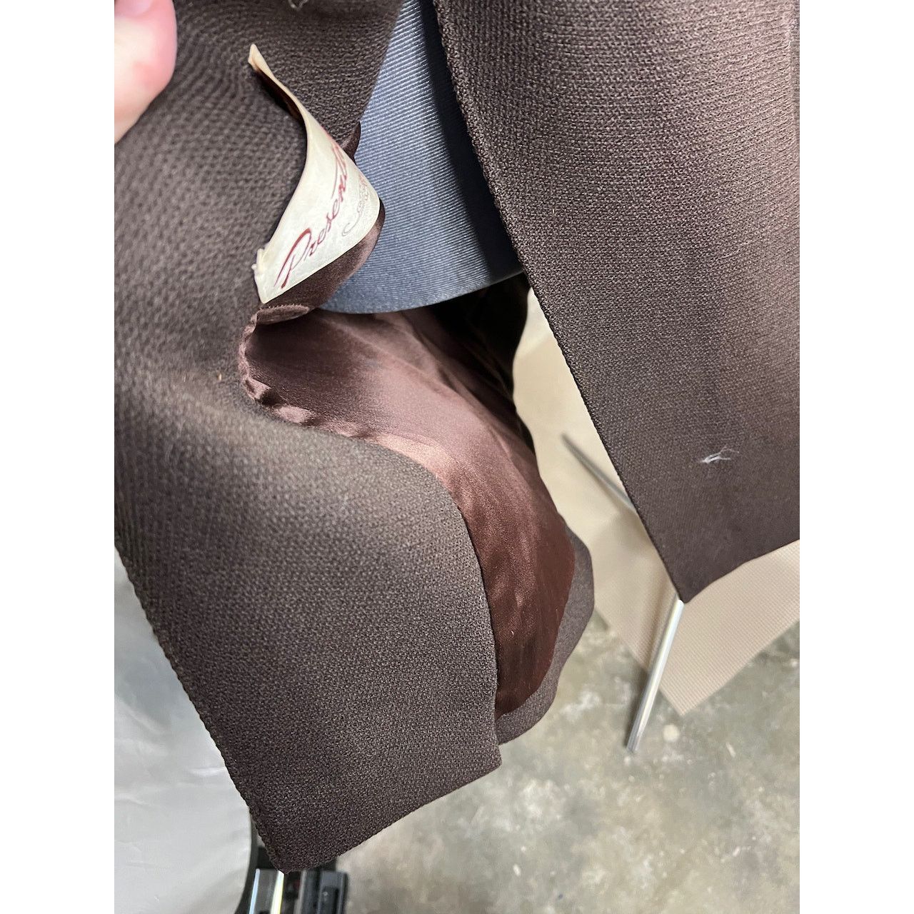Vintage swing coat brown fur collar vintage 1960s brown tan Size L / US 10 / IT 46 - 13 Thumbnail