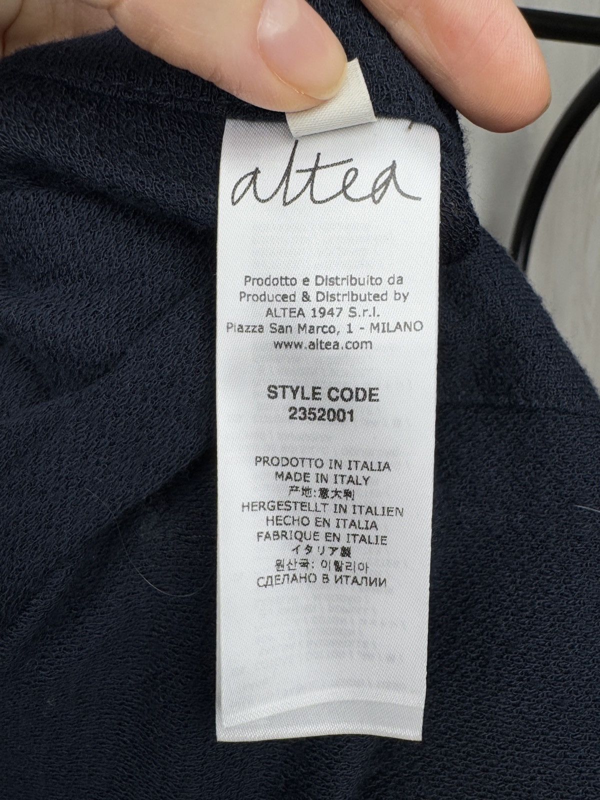 Altea Altea Milano navy blue lightweight unlined cardigan blazer Size 40R - 12 Thumbnail