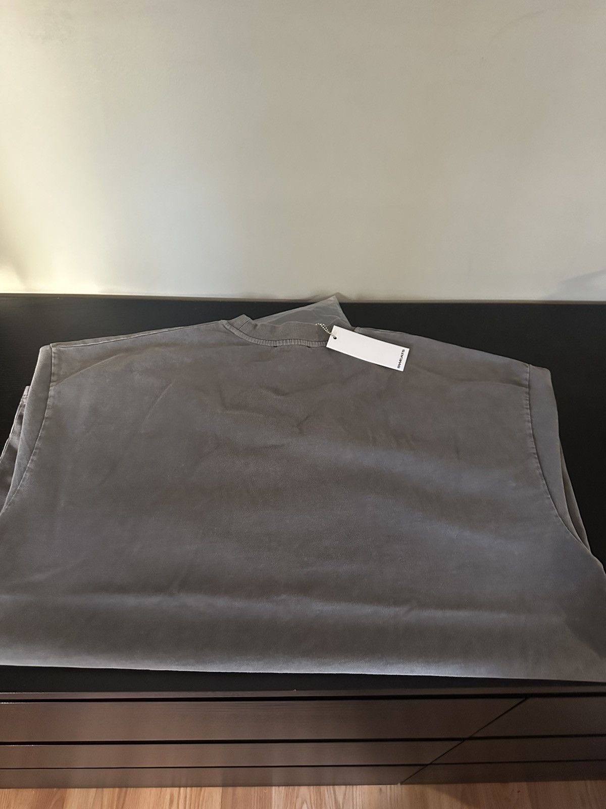 Vintage SIGNATURE BLANK T-SHIRT - WASHED GREY Size US M / EU 48-50 / 2 - 4 Thumbnail
