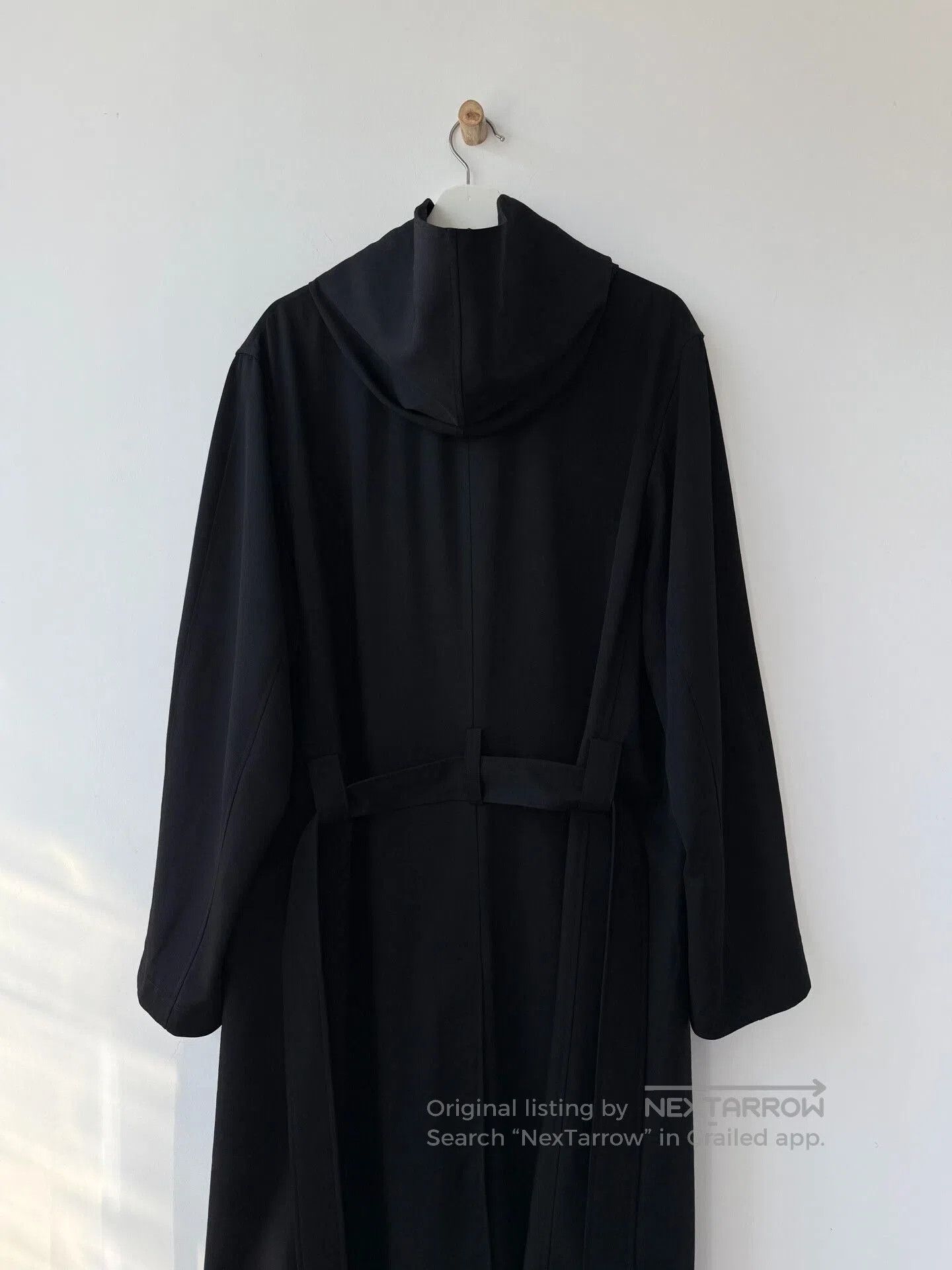 Yohji Yamamoto Yohji Yamamoto Black Wool Overcoat. Size US XXL / EU 58 / 5 - 6 Thumbnail