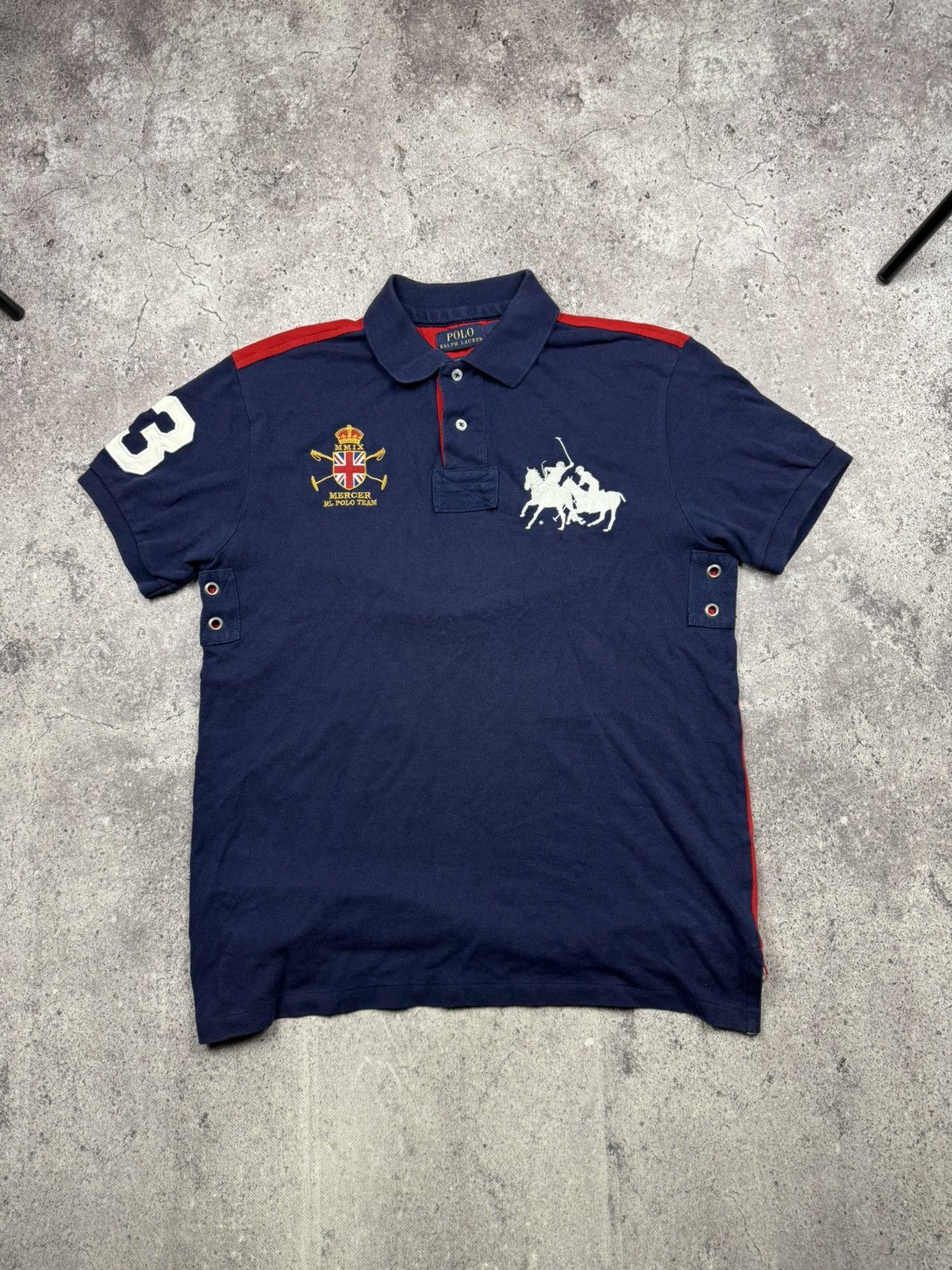 Polo Ralph Lauren Vintage Polo Ralph Lauren Mercer Y2K Rugby Polo Shirt Japan Size US M / EU 48-50 / 2 - 2 Thumbnail
