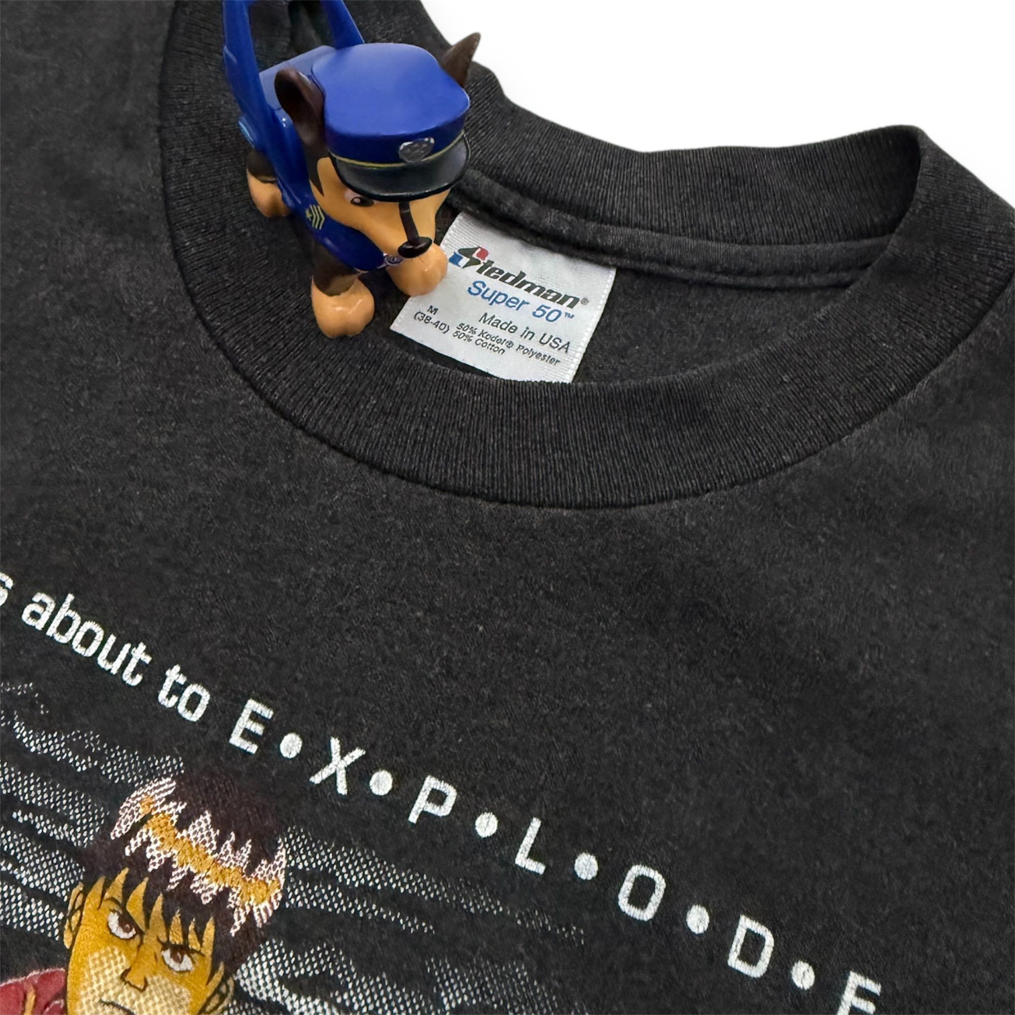 Vintage Vintage AKIRA KANEDA EXPLODE T-shirt Black Size US XXS / EU 40 - 3 Thumbnail
