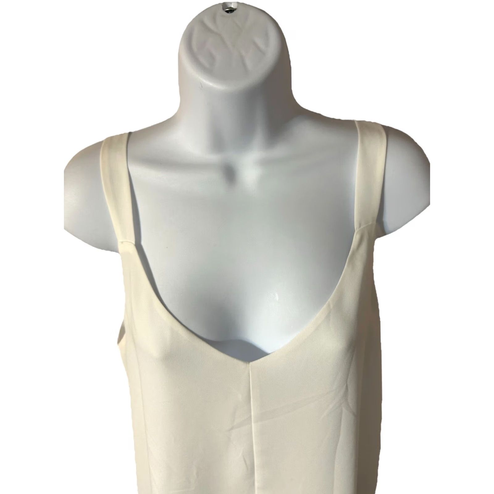 Forever 21 FOREVER 21 Shirt Womens S White Cami Top Women Small Scoop Neck Tank Sleeveless Light Size S / US 4 / IT 40 - 4 Thumbnail