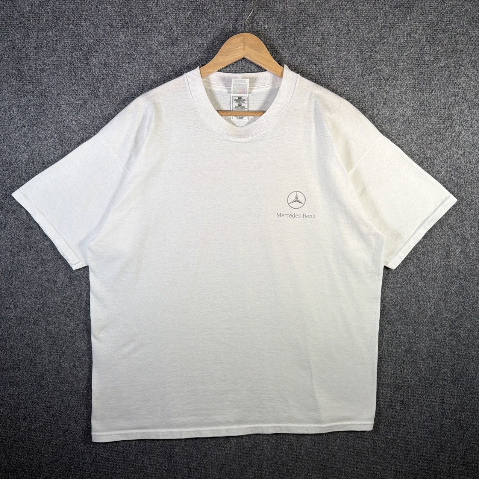 Mercedes-Benz Vintage Mercedes Benz Shirt Mens XL White 90s Family Picnic Size US XL / EU 56 / 4 - 2 Thumbnail