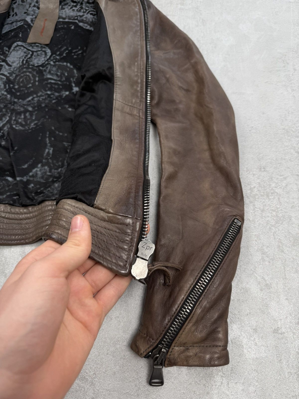 Vintage EMPRESA Milano leather jacket archive opium Rick style y2k Size XS / US 0-2 / IT 36-38 - 8 Thumbnail