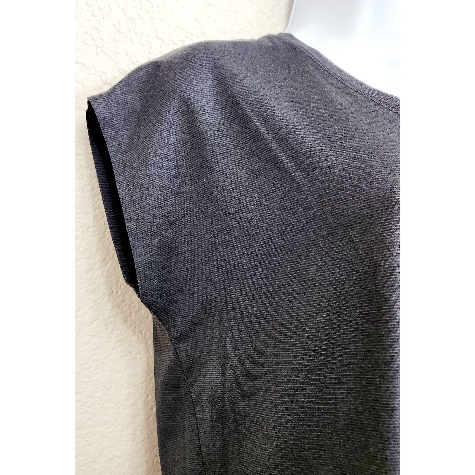 Other Well + Calm Gray Charcoal Short Cap Sleeves Top Medium Soft Size M / US 6-8 / IT 42-44 - 2 Thumbnail