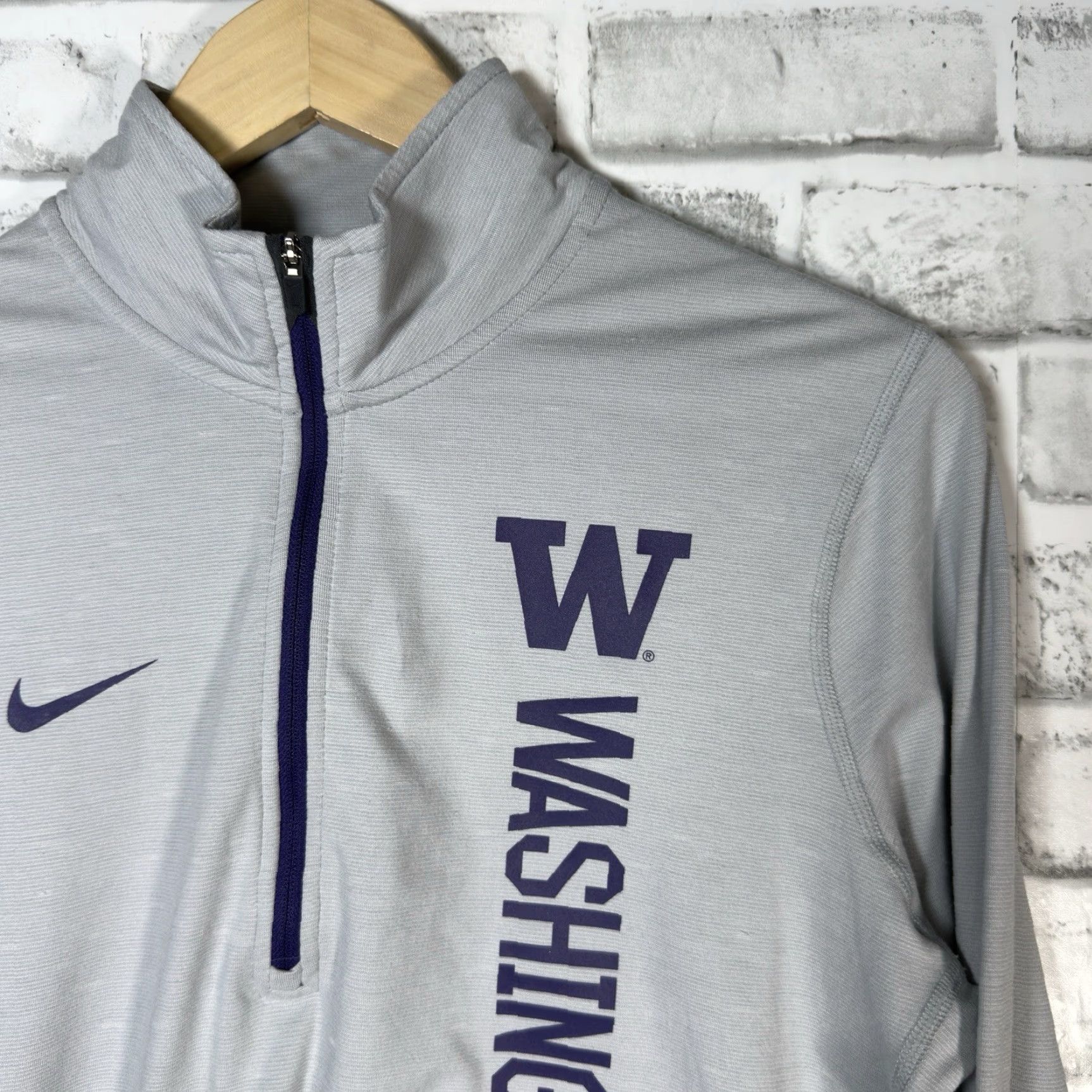 Nike NIKE Dri-Fit Gray Athletic Pullover Mens Medium Activewear Size US M / EU 48-50 / 2 - 2 Thumbnail